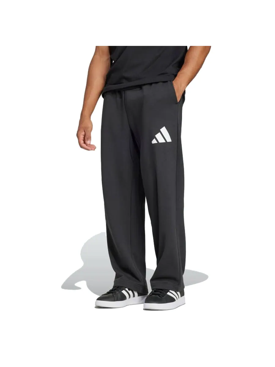 Спортивные брюки adidas Essentials Wide Leg 3 Bar Logo Pants 'Black' — изображение 1 из 1, черный