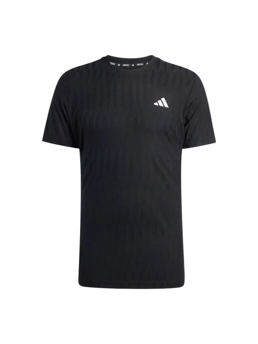 Футболка adidas Climacool+ AIRCHILL FreeLift T-Shirt 'Black White' — изображение 1 из 2, черный