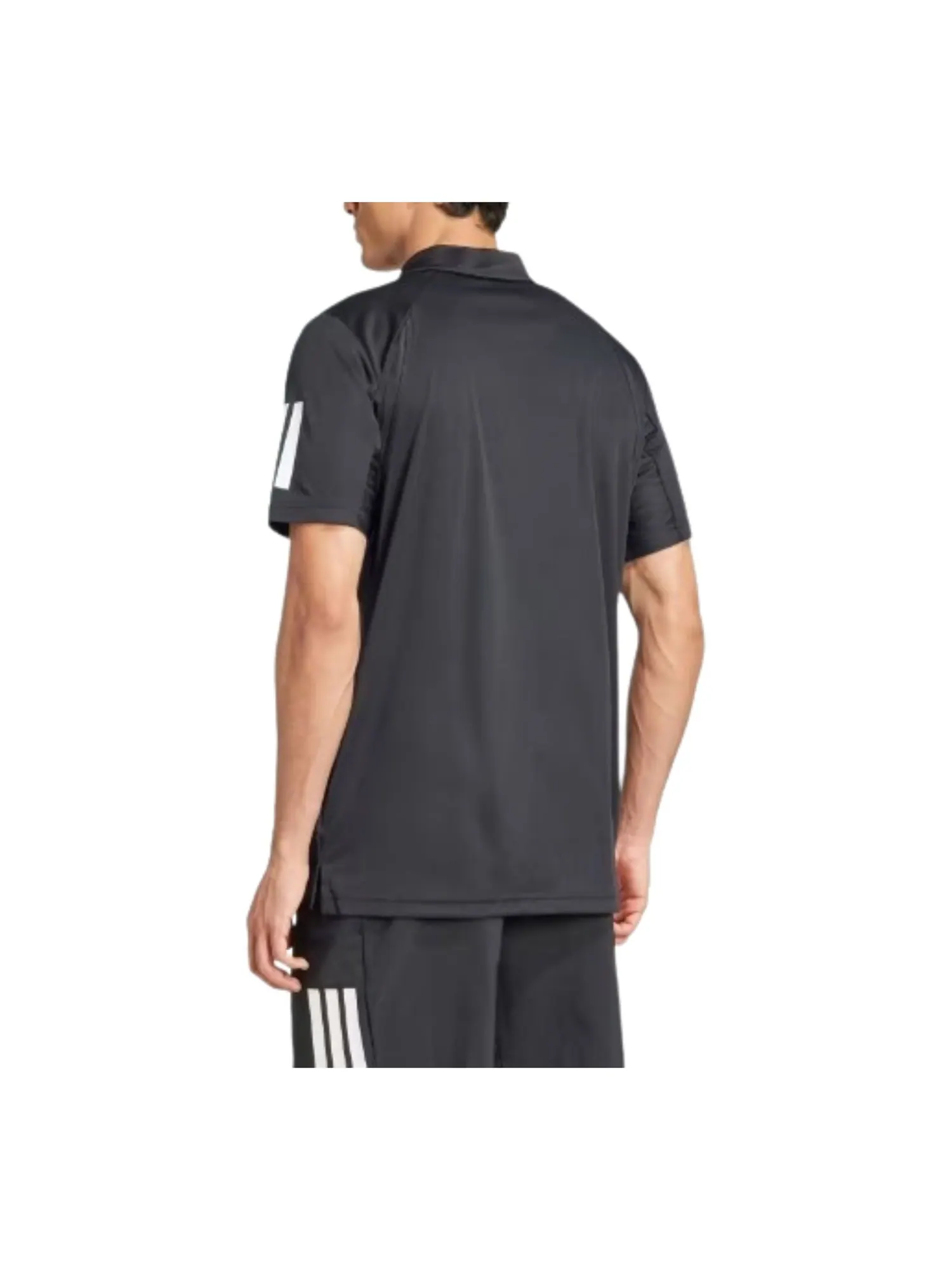 Футболка-поло Adidas Club Tennis с тремя полосками — изображение 2 из 2, черный/белый