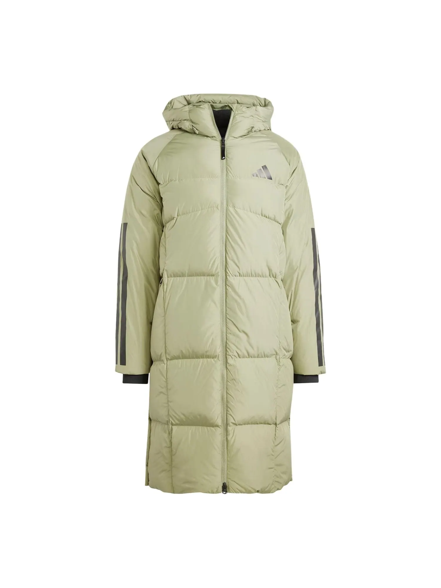 Пальто adidas Cold.Rdy Long Puffer Jacket 'Olive Green' — изображение 1 из 4, оливковый зеленый