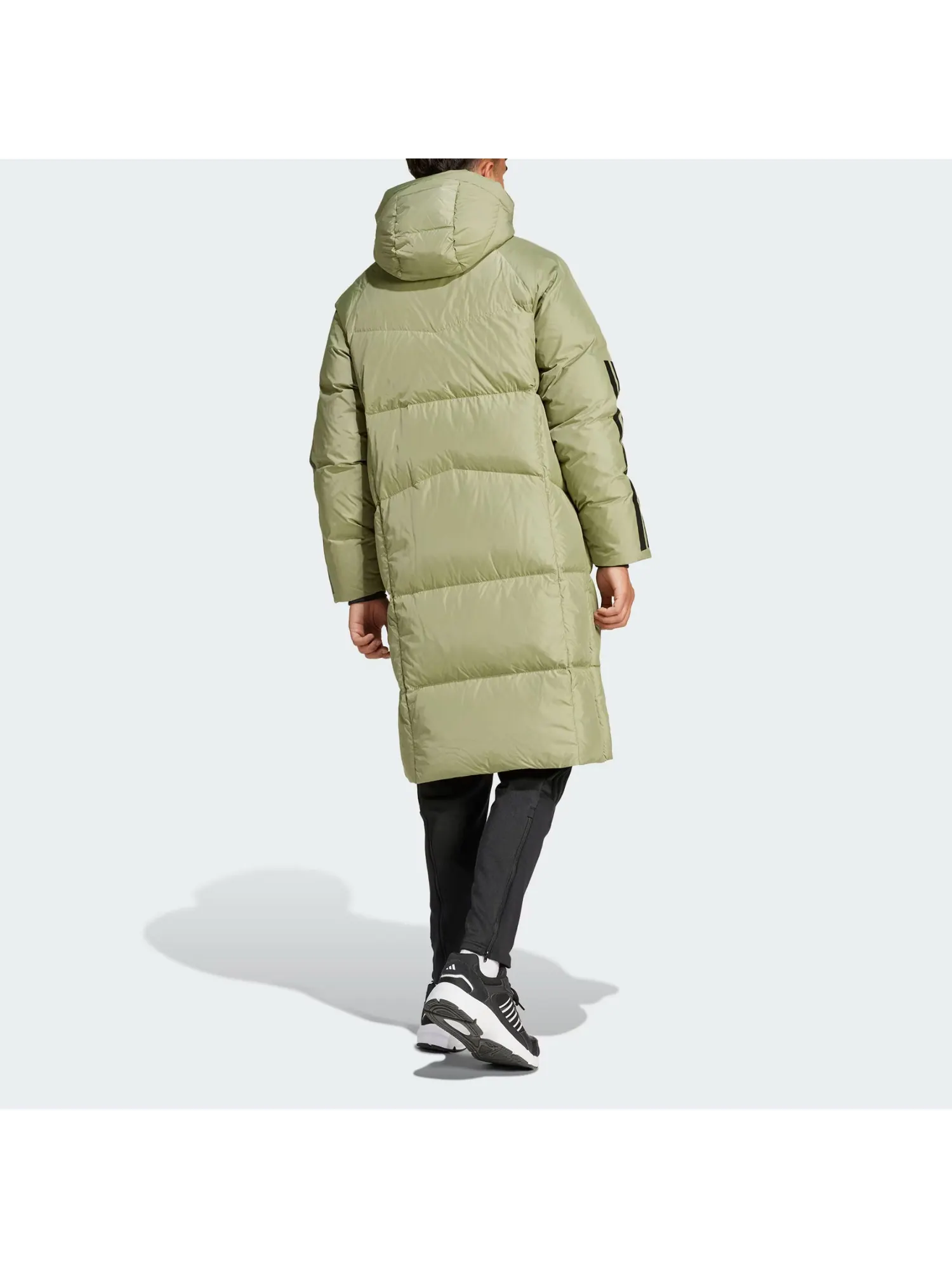 Пальто adidas Cold.Rdy Long Puffer Jacket 'Olive Green' — изображение 3 из 4, оливковый зеленый