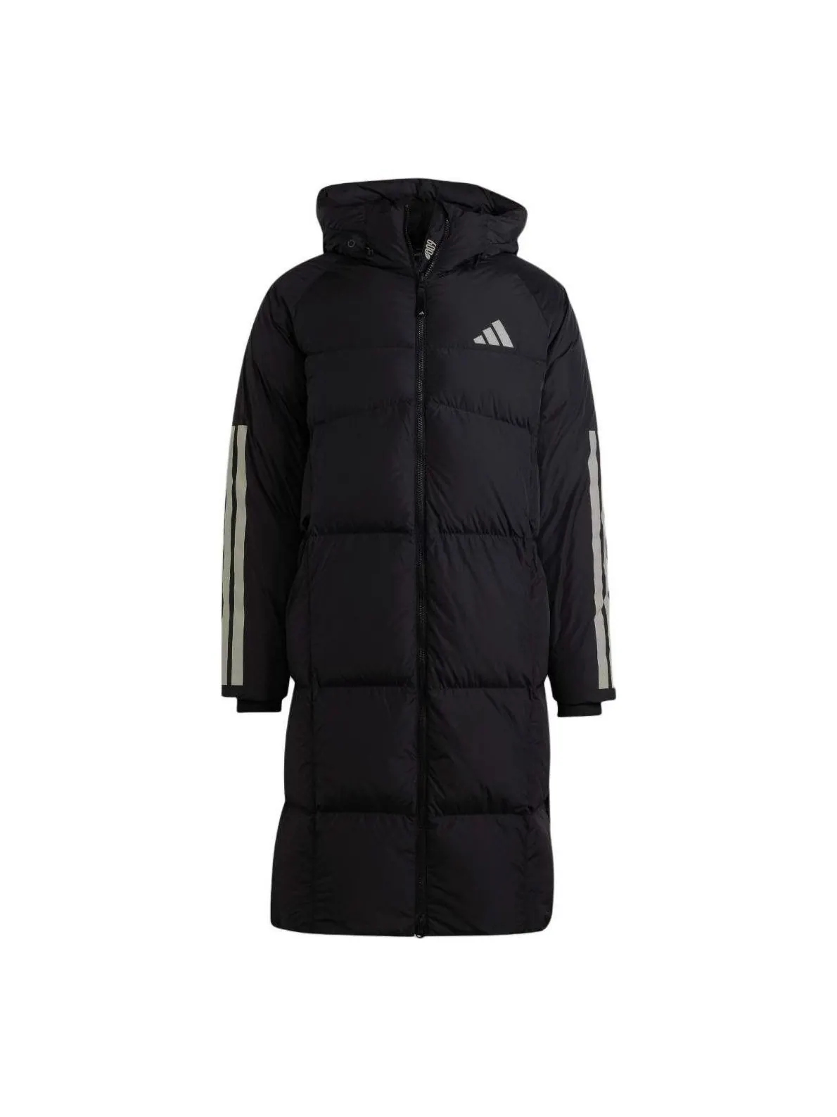 Пальто adidas LONG DOWN JKT Asia Sizing 'Black' — изображение 1 из 7, черный