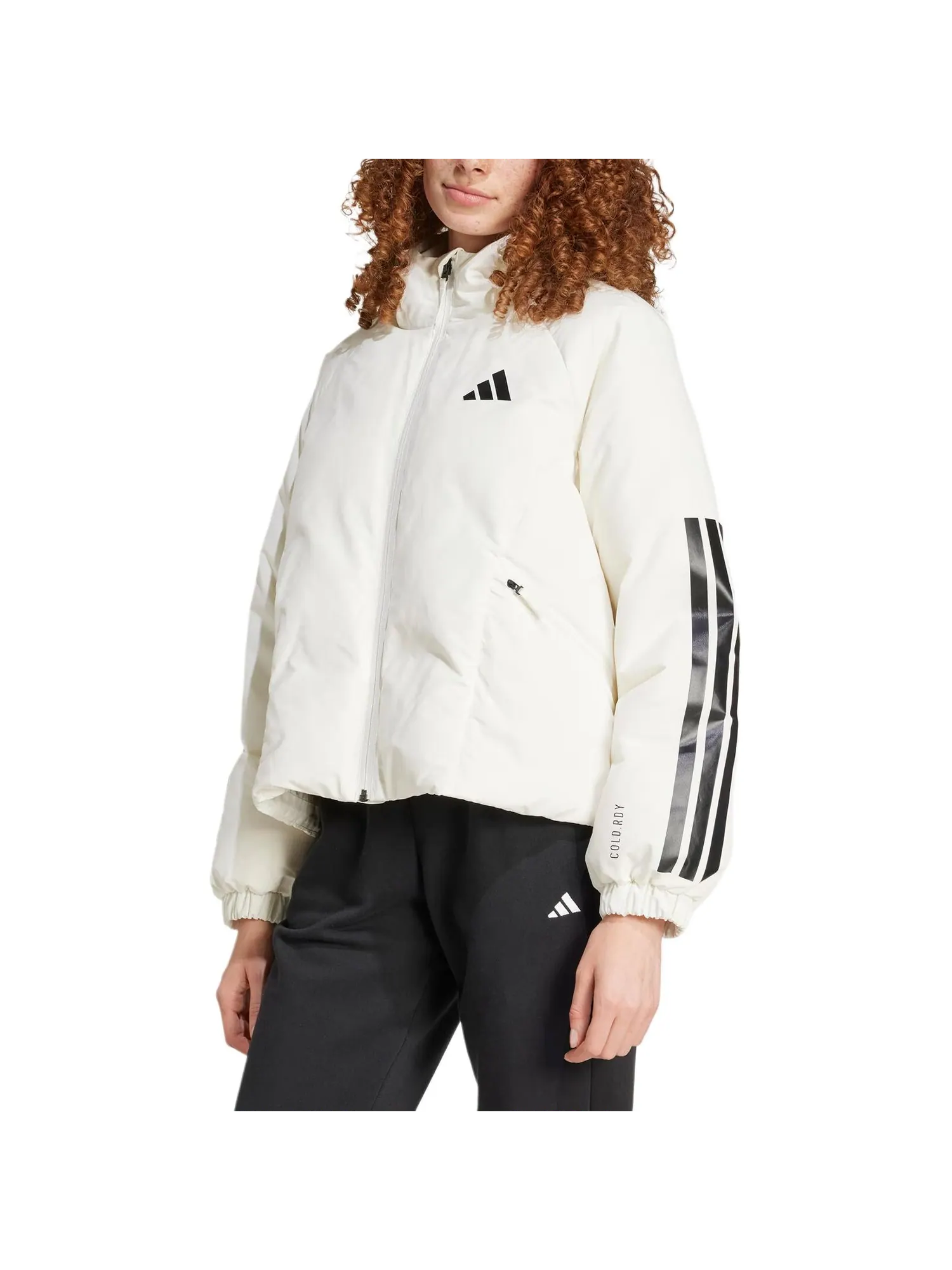 Куртка (WMNS) adidas Cold.Rdy FW24 PUFF DOWN Jacket Asia Sizing 'White' — изображение 2 из 4, белый