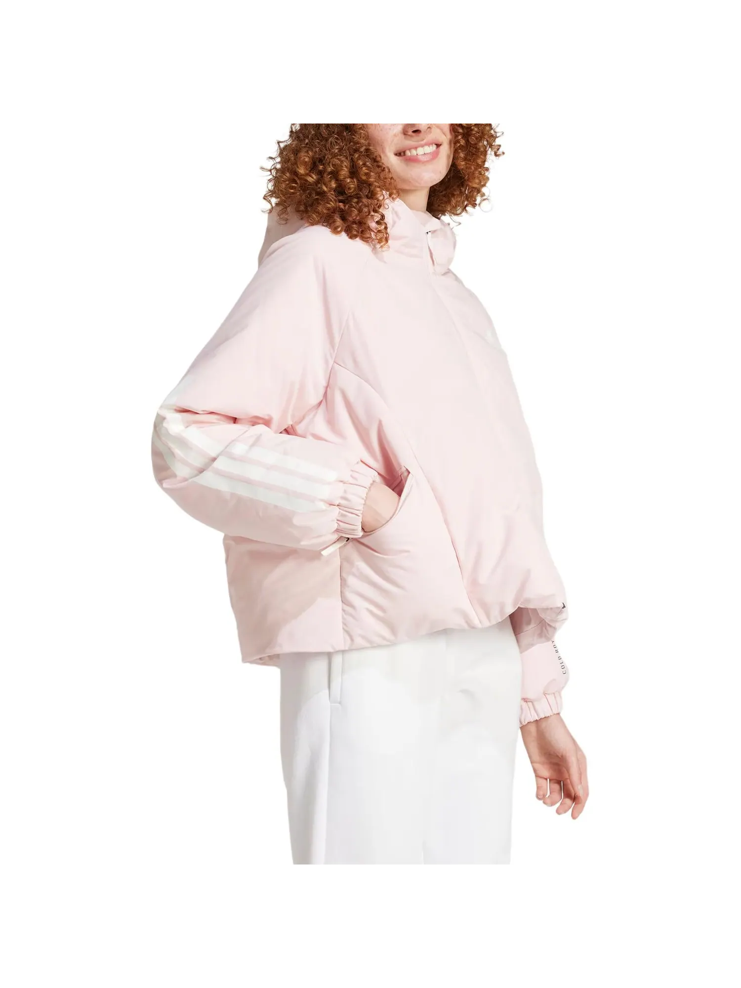 Куртка (WMNS) adidas Cold.Rdy Puffy Down Jacket Asia Sizing 'Pink' — изображение 3 из 4, розовый