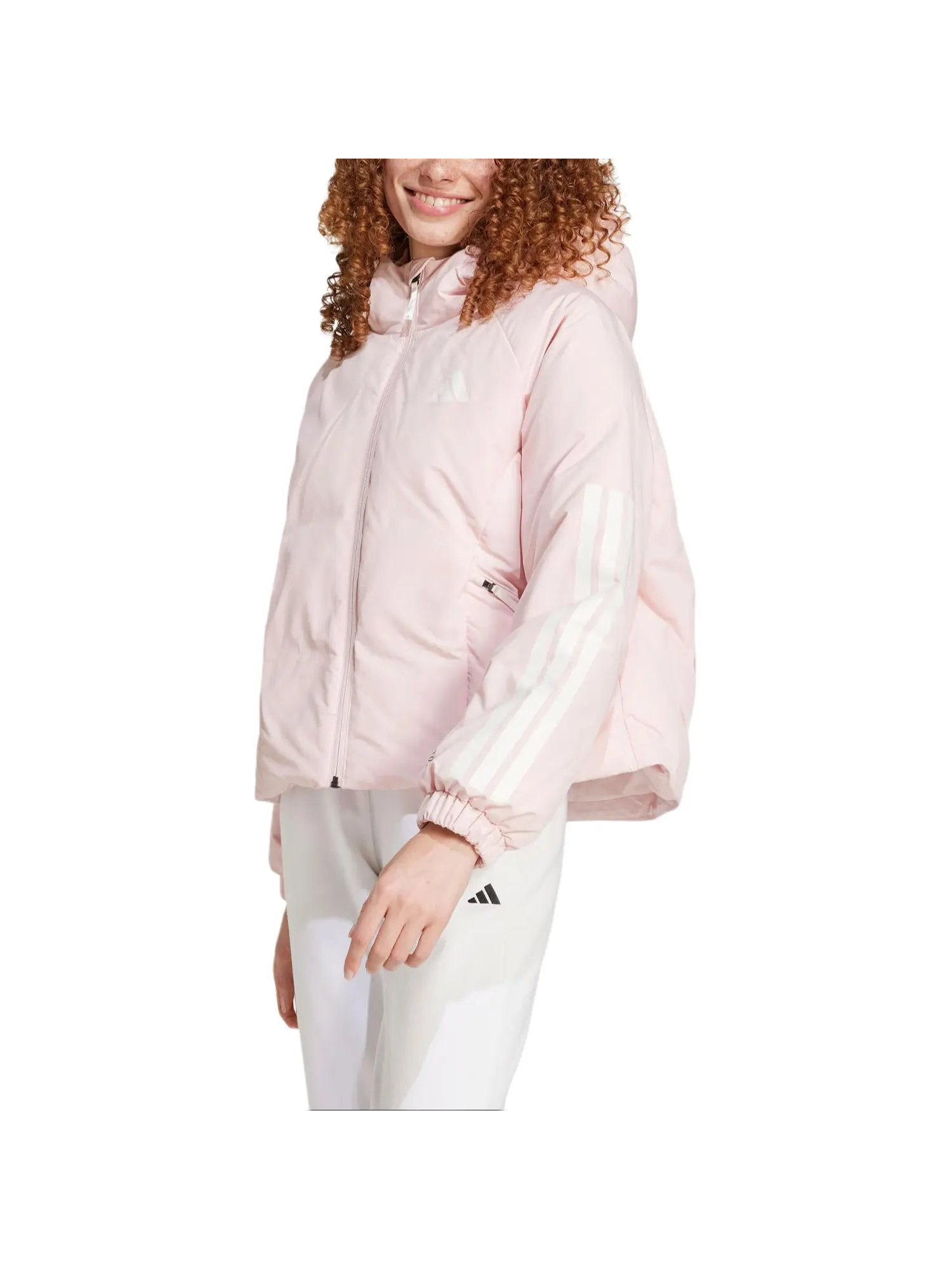 Куртка (WMNS) adidas Cold.Rdy Puffy Down Jacket Asia Sizing 'Pink' — изображение 4 из 4, розовый