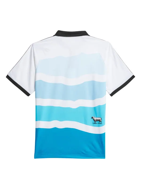 Рубашка поло cltfc x black sheep рубашка поло Adidas — изображение 2 из 2, белый/синий/черный