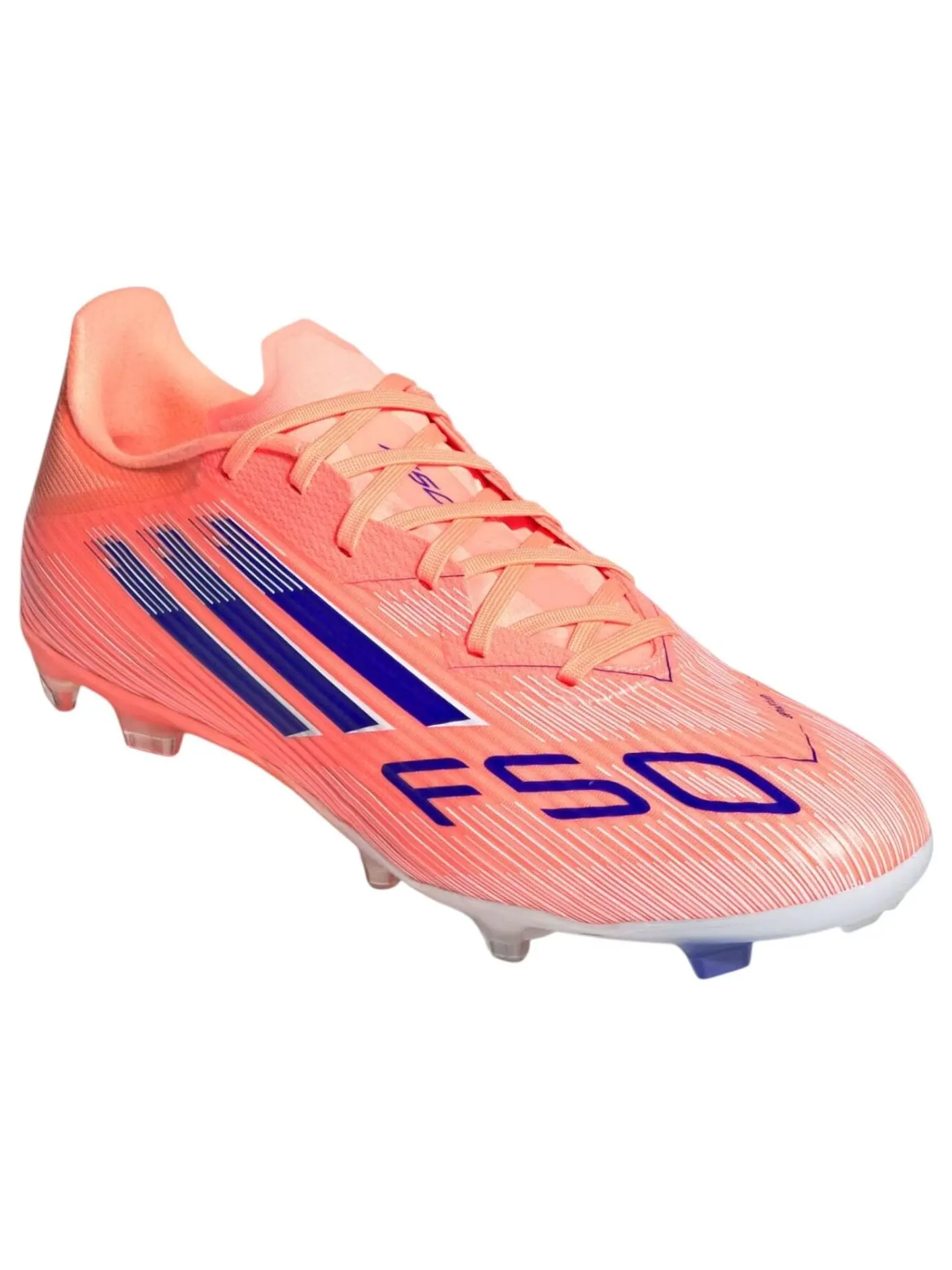Футбольные бутсы Adidas F50 League FG/MG 'Beam Orange Lucid Blue' — изображение 2 из 5, оранжевый/синий