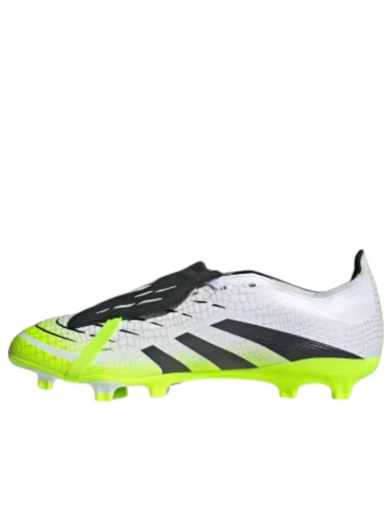 Футболка Adidas Predator League Fold Over Tongue FG 'Cloud White Black Lucid Lemon' — изображение 1 из 5, белый/черный