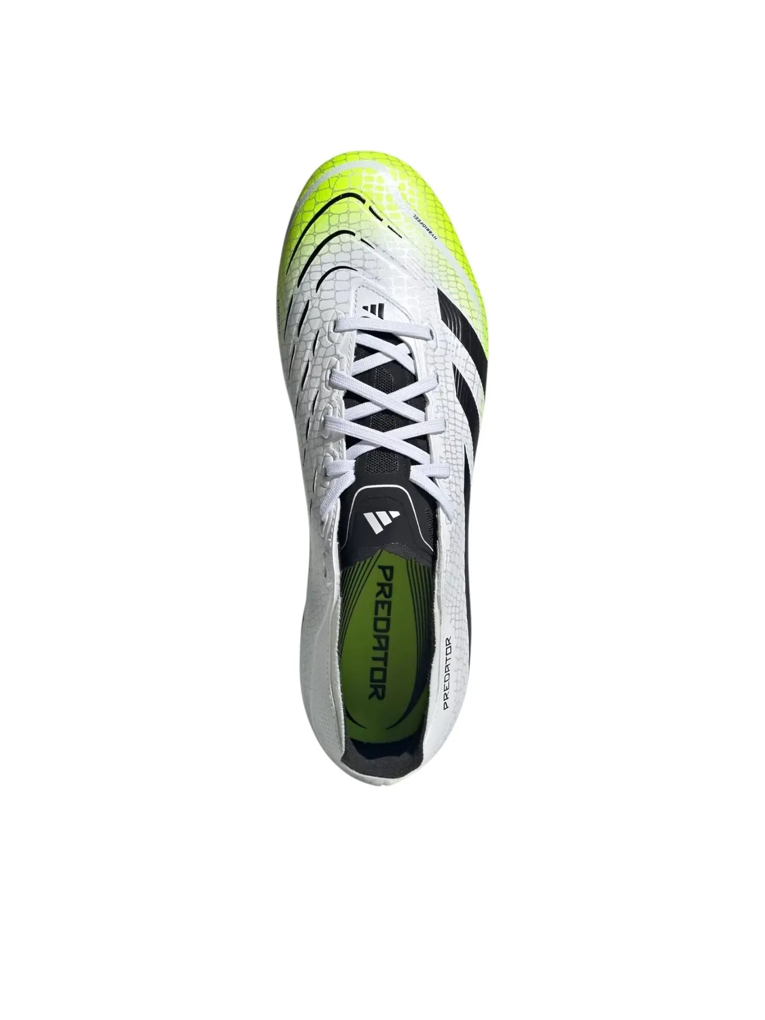 Кроссовки adidas Predator League FG/MG 'Cloud White Black Lucid Lemon' — изображение 3 из 5, белый