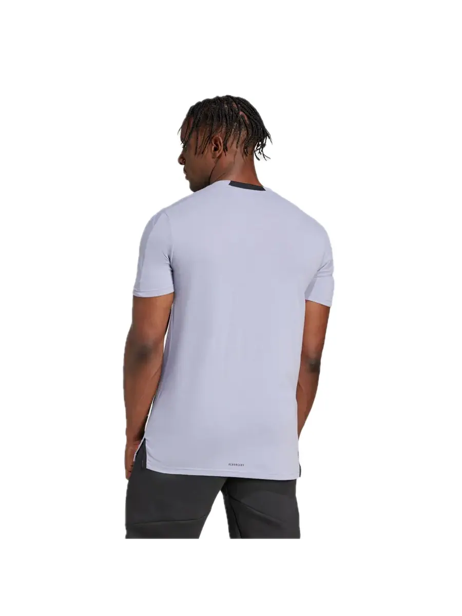 Футболка adidas Designed for Training Workout T-Shirt 'Purple' — изображение 3 из 3, фиолетовый