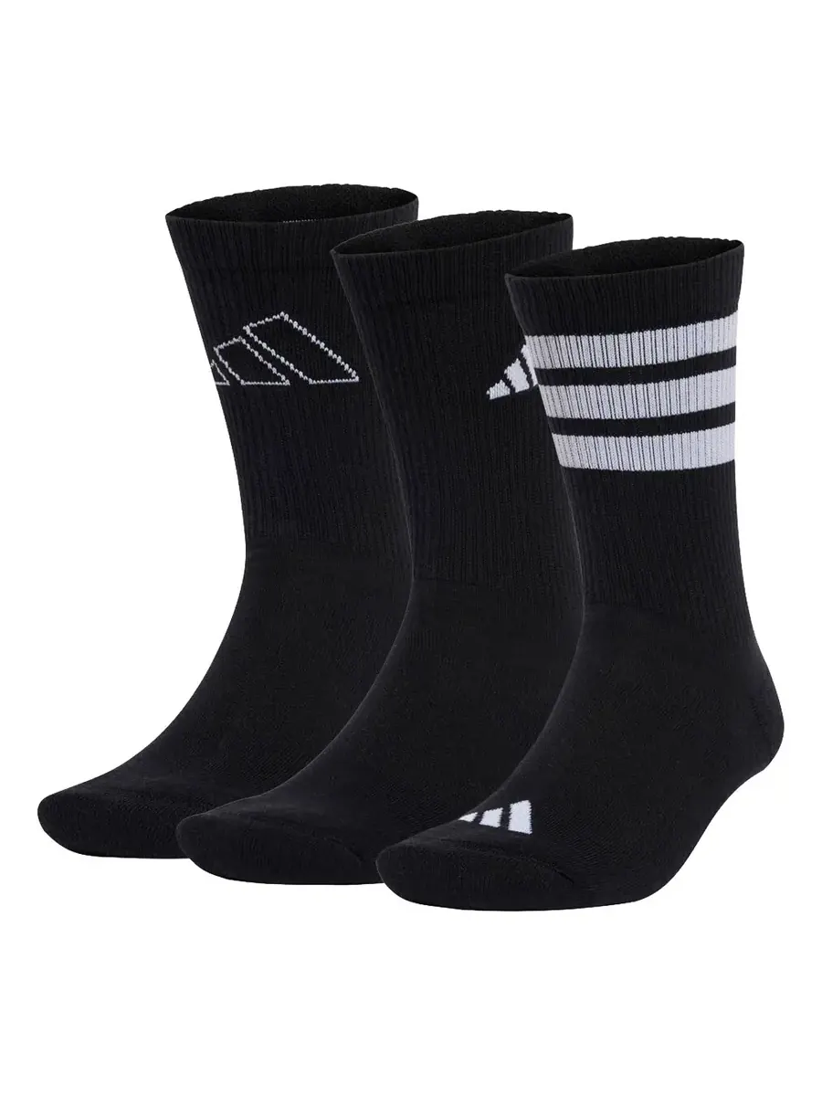 Носки adidas Logo Socks 3 Pack 'Black' — изображение 1 из 1, черный