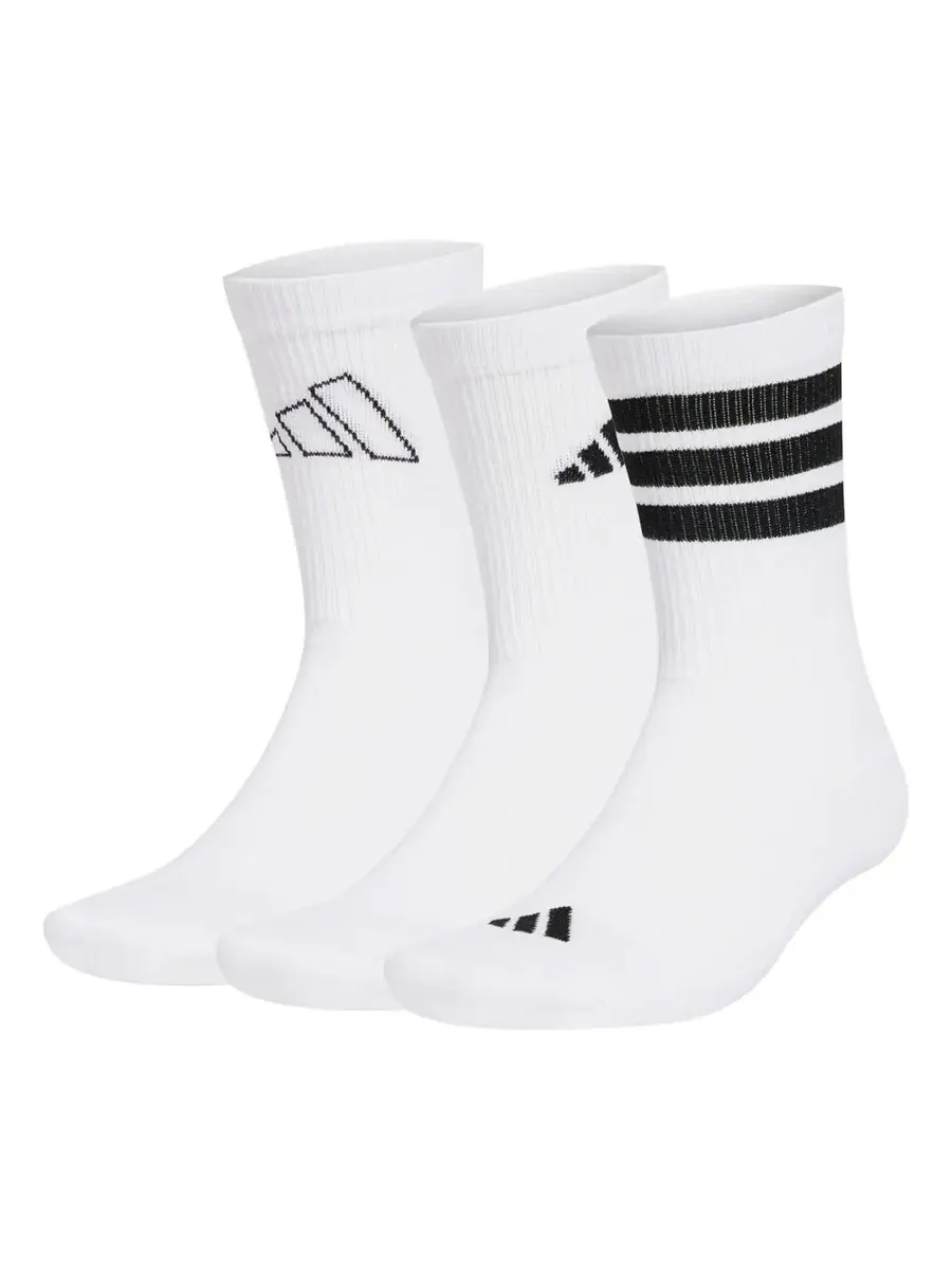Носки adidas Logo 3 Pack Socks 'White' — изображение 1 из 1, белый