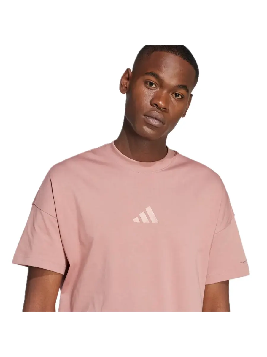 Футболка adidas ALL SZN T-Shirt 'Warm Clay' — изображение 2 из 4, розовый