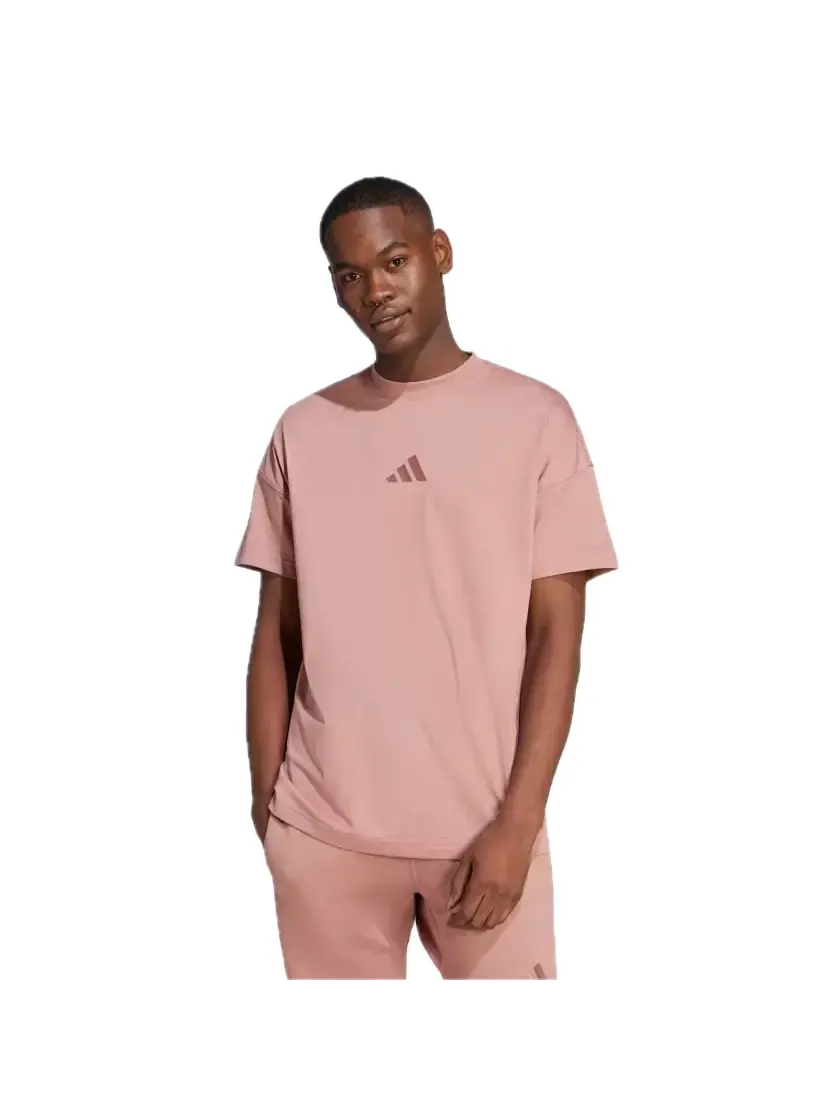 Футболка adidas ALL SZN T-Shirt 'Warm Clay' — изображение 4 из 4, розовый