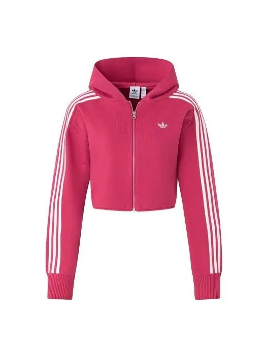 Толстовка оригиналы премиум толстовка с капюшоном на молнии азиатские размеры Adidas — изображение 1 из 3, розовый