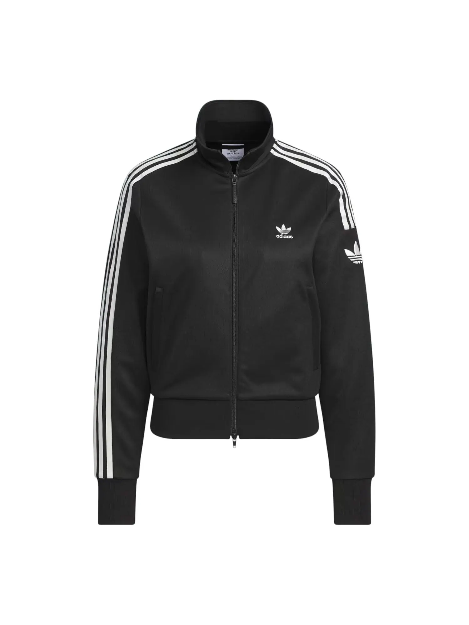 Куртка (WMNS) adidas Retro Trefoil Sports Jacket 'Black' — изображение 1 из 4, черный