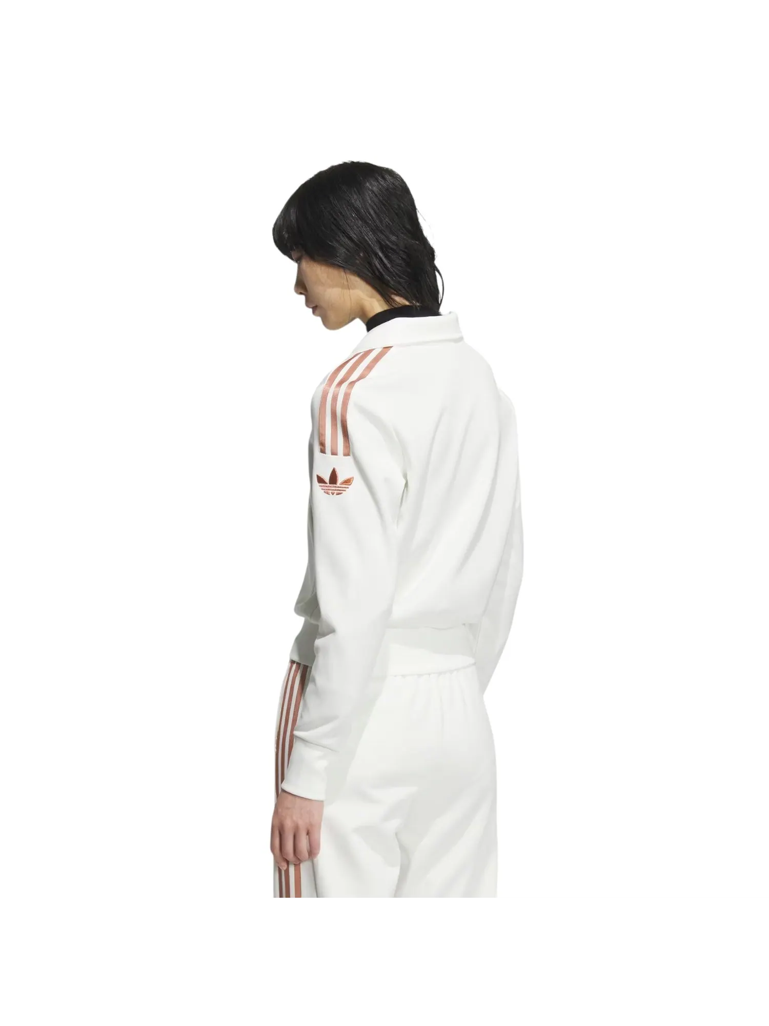 (WMNS) Спортивная куртка Adidas Retro Trefoil — изображение 3 из 4, белый