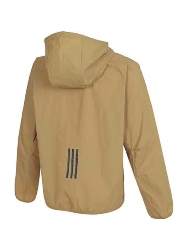Куртка технологичные легкие тканые Куртка азиатские размеры Adidas — изображение 2 из 2, коричневый