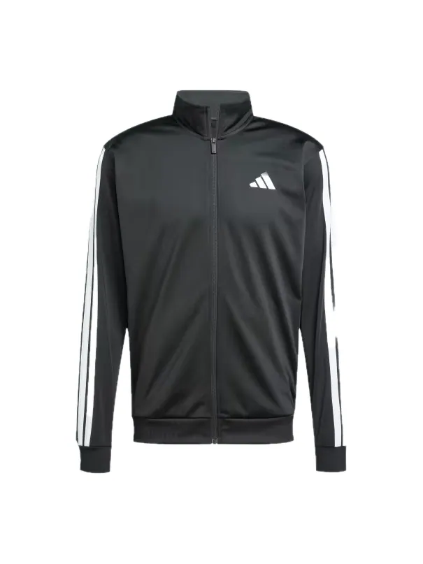 Спортивная куртка Adidas 3-Stripes Tricot Regular Track Jacket 'Black' — изображение 1 из 3, черный/белый