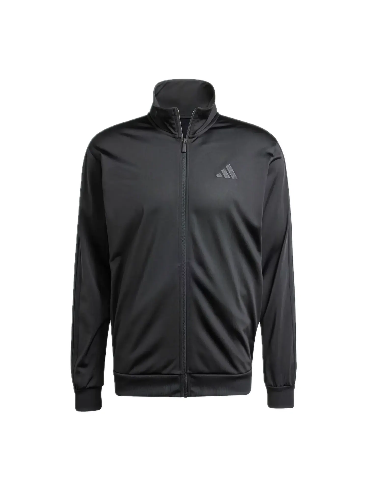 Куртка adidas 3-Stripes Tricot Regular Track Jacket 'Black' — изображение 1 из 2, черный