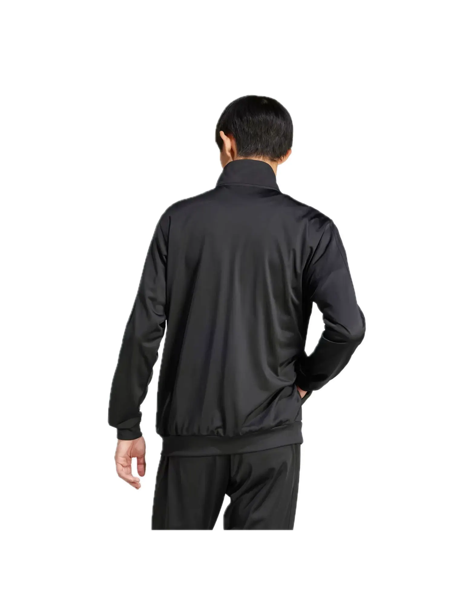 Куртка adidas 3-Stripes Tricot Regular Track Jacket 'Black' — изображение 2 из 2, черный