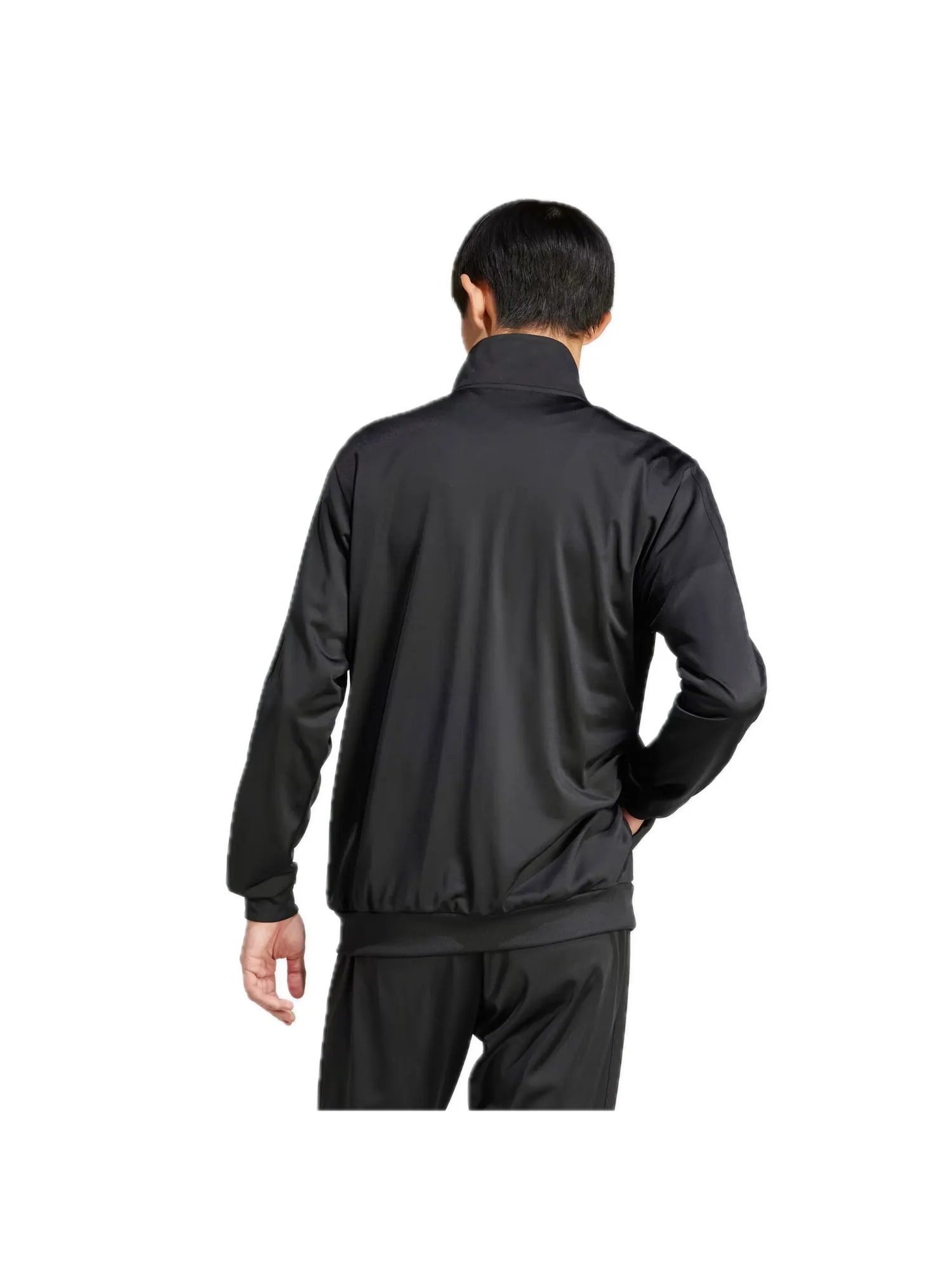 Спортивная куртка Adidas 3-Stripes Tricot Regular Track Jacket 'Black' — изображение 2 из 2, черный/белый