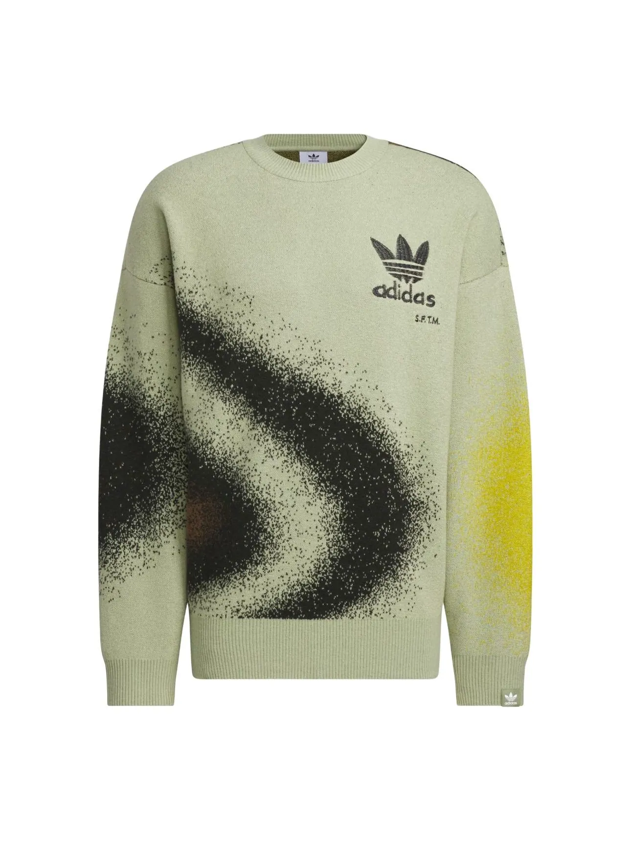 Спортивная толстовка adidas Song For The Mute Fully Fashion Crew Sweatshirt 'Tent Green' JI9643 — изображение 1 из 2, зеленый