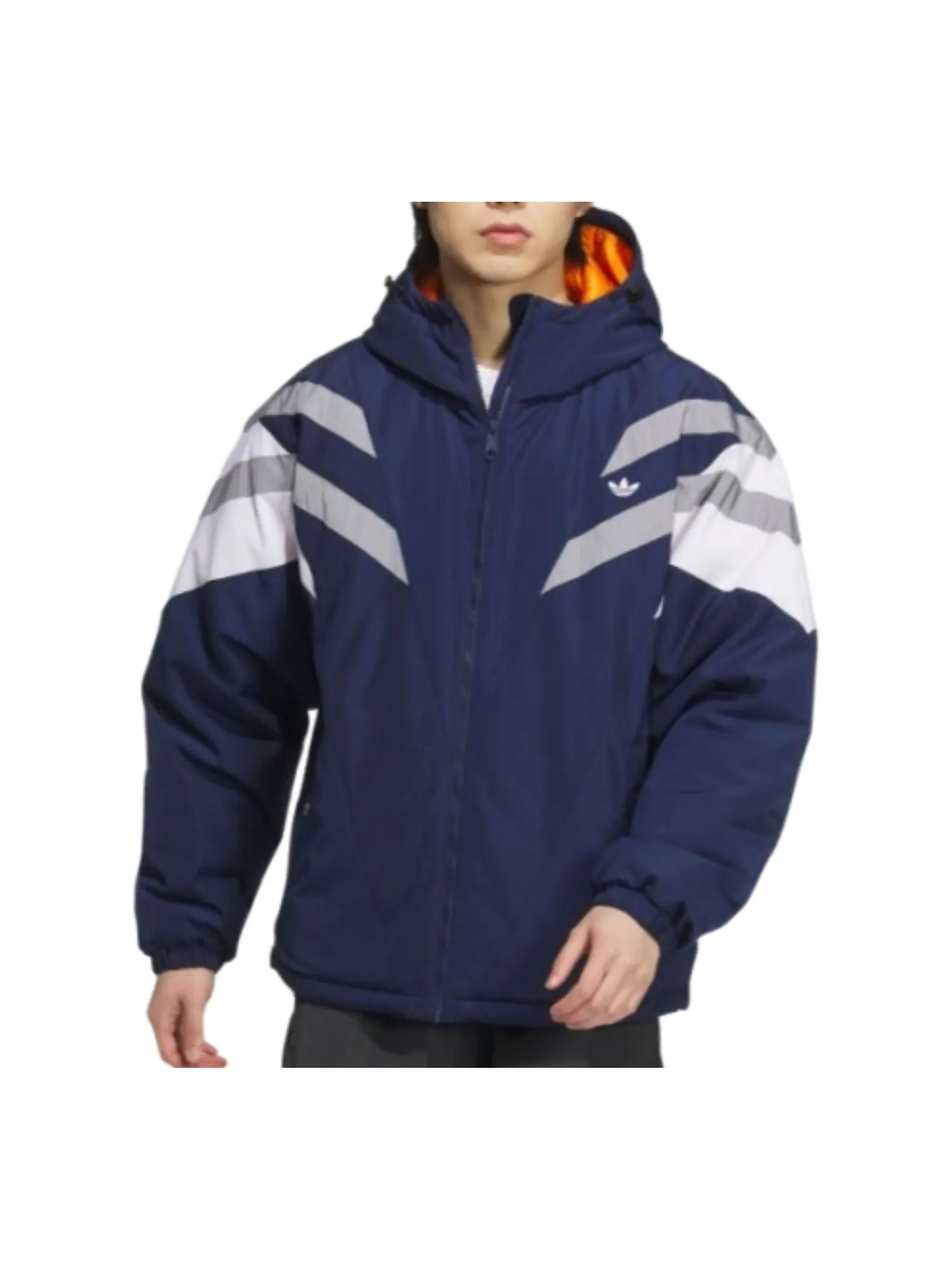 Винтажная куртка Adidas Pad Jacket 'Navy' — изображение 2 из 3, темно-синий