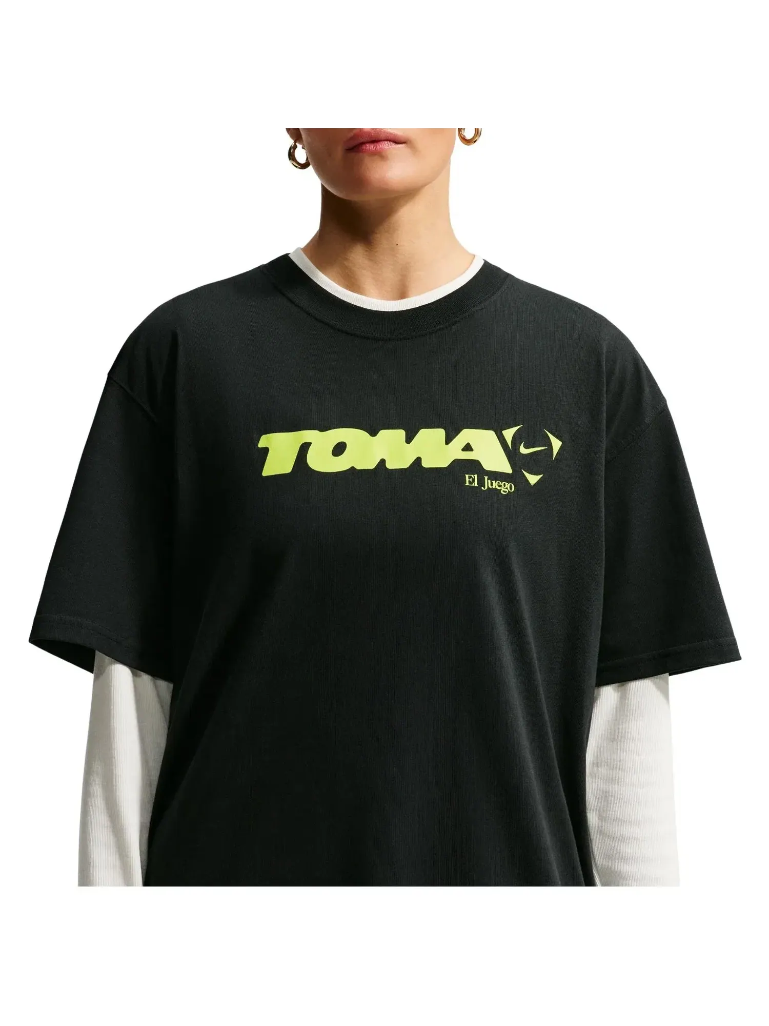 Мужская футболка с принтом Nike x TOMA Soccer — изображение 3 из 4, черный
