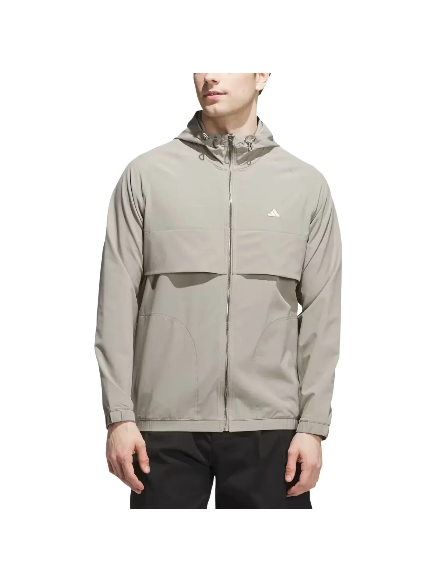Ветровка Adidas Go-to Full-Zip Windbreaker 'Putty Beige' — изображение 2 из 3, коричневый