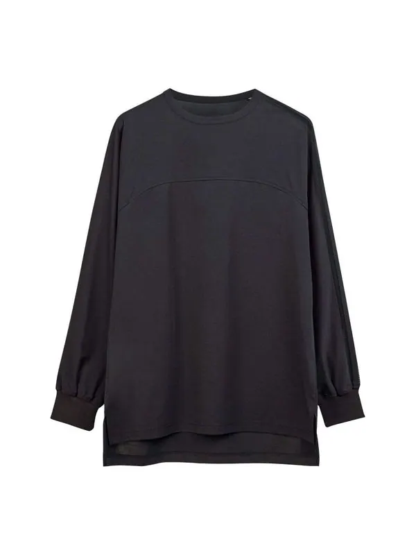 Футболка Adidas Y-3 Mesh Stripes Long Sleeve Top — изображение 1 из 1, черный