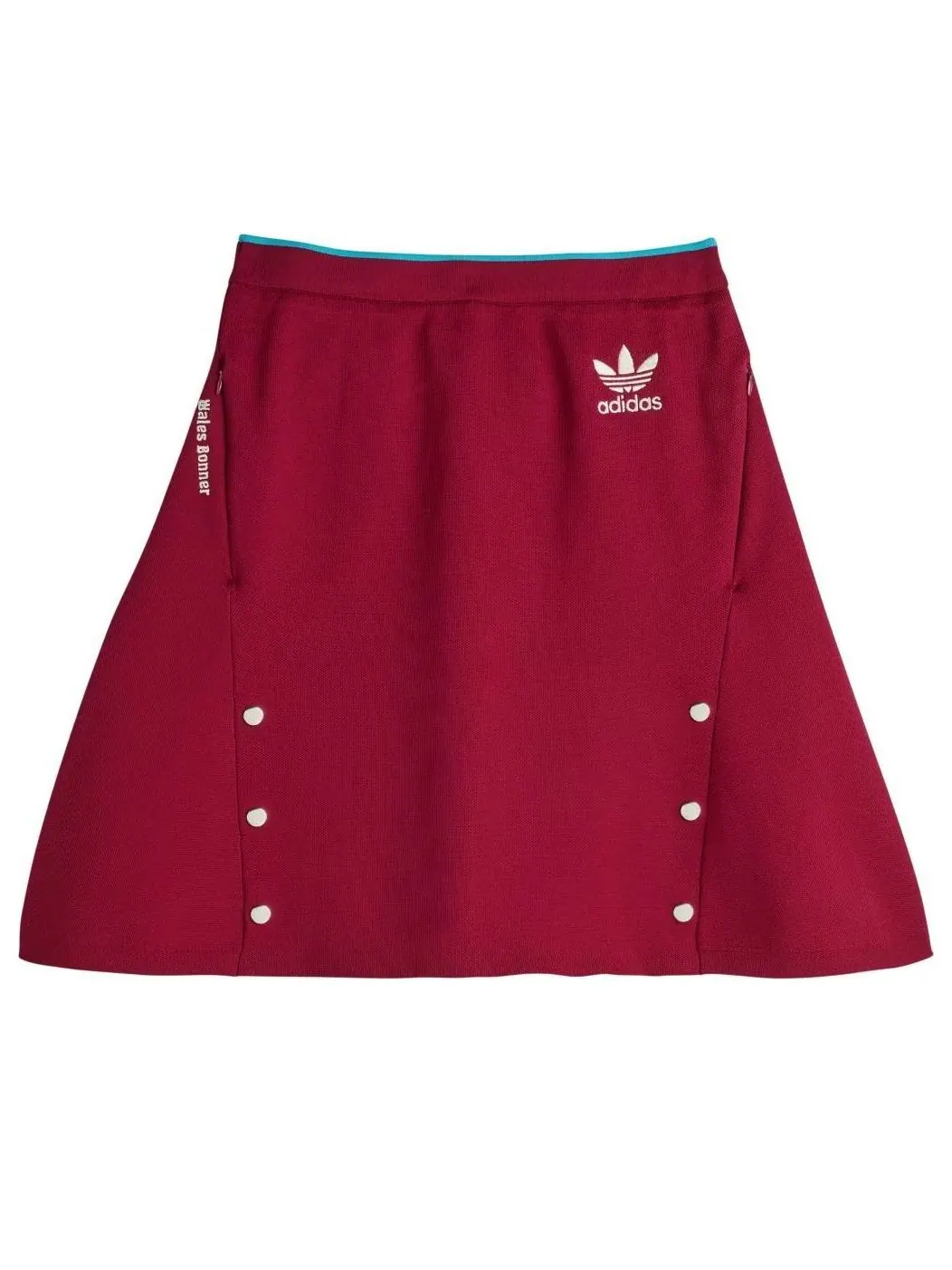(WMNS) Юбка Adidas x Wales Bonner 'Collegiate Burgundy' — изображение 1 из 2, бордовый