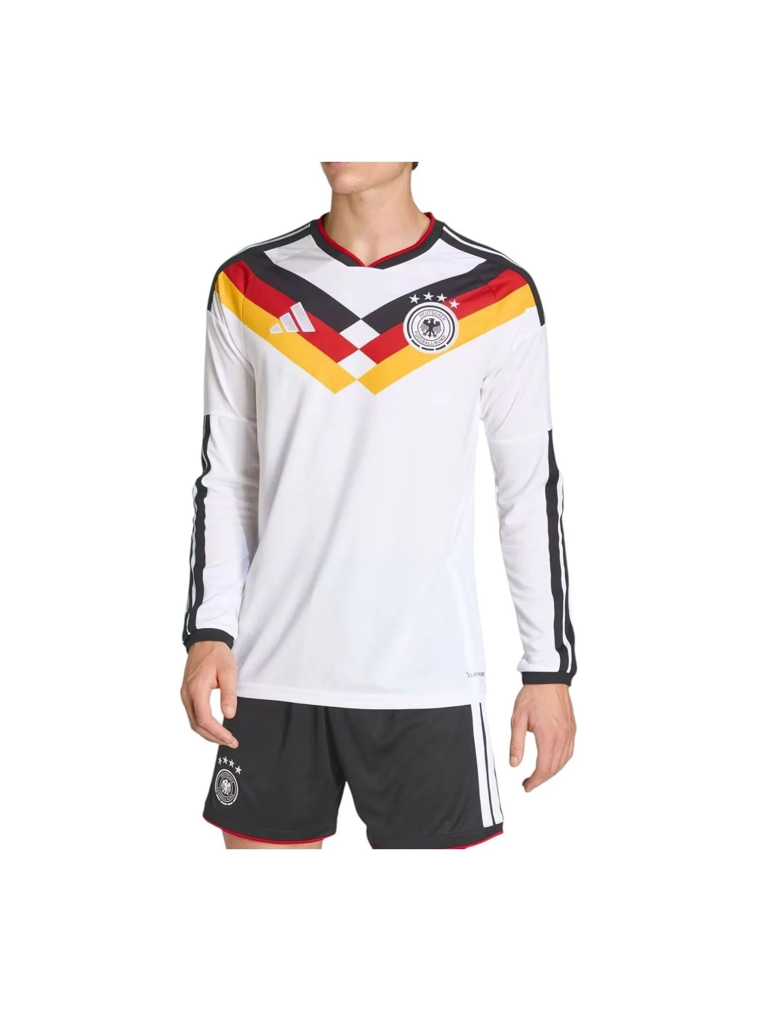 Футболка с длинным рукавом Adidas Germany 26 Home Long Sleeve Jersey 'White' — изображение 1 из 2, белый