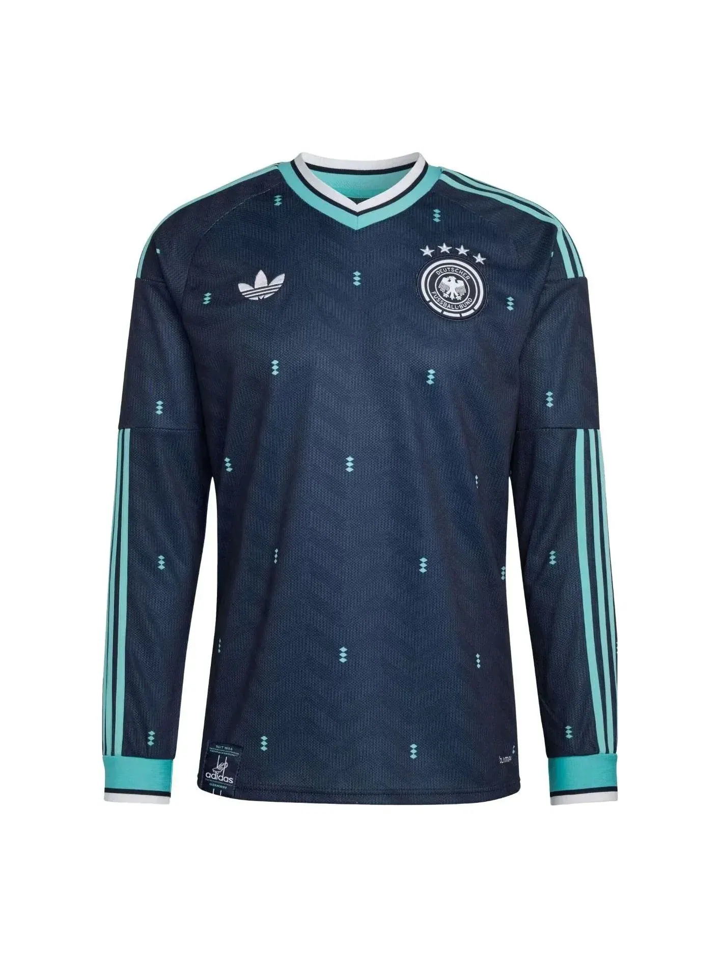 Футболка с длинным рукавом Adidas Germany 26 Away 'Collegiate Navy' — изображение 1 из 2, темно-синий