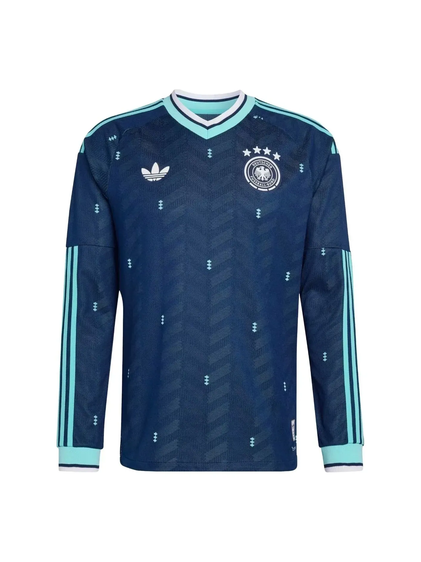 Футболка с длинным рукавом Adidas Germany 26 Away Authentic 'Collegiate Navy' — изображение 1 из 2, темно-синий