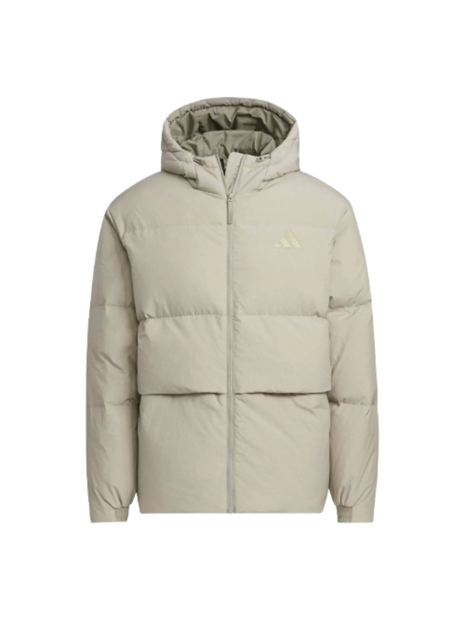 Пуховая куртка Adidas Basic Down Jacket 'Beige' — изображение 1 из 3, бежевый