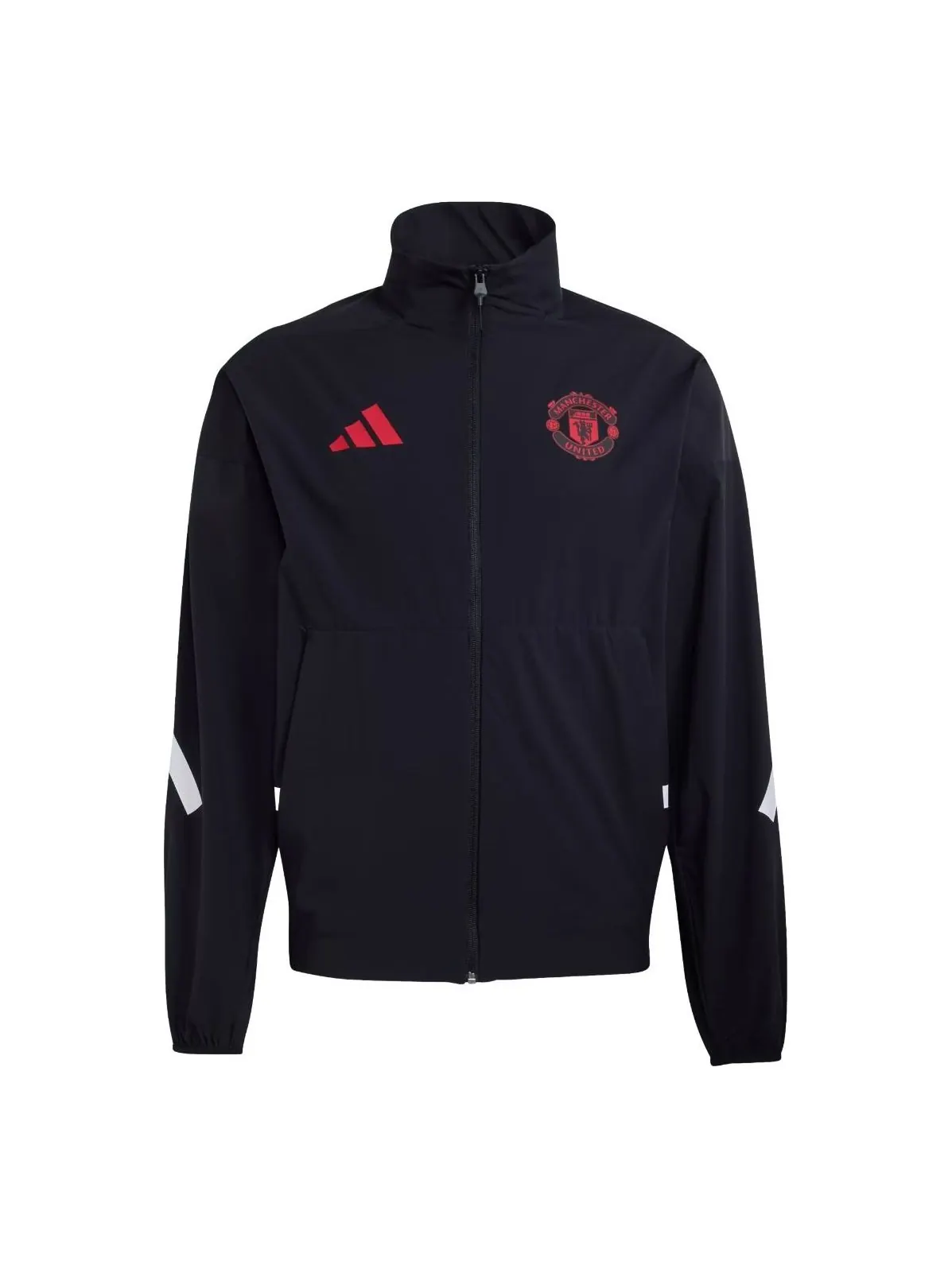 Куртка Adidas Manchester United ZNE Anthem, азиатский размер, цвет «черный», модель — изображение 1 из 3