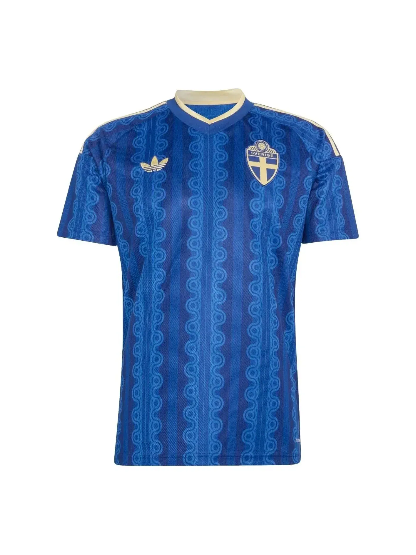 Футболка сборной Швеции Adidas №26, гостевая, цвет «королевский синий», модель — изображение 1 из 2