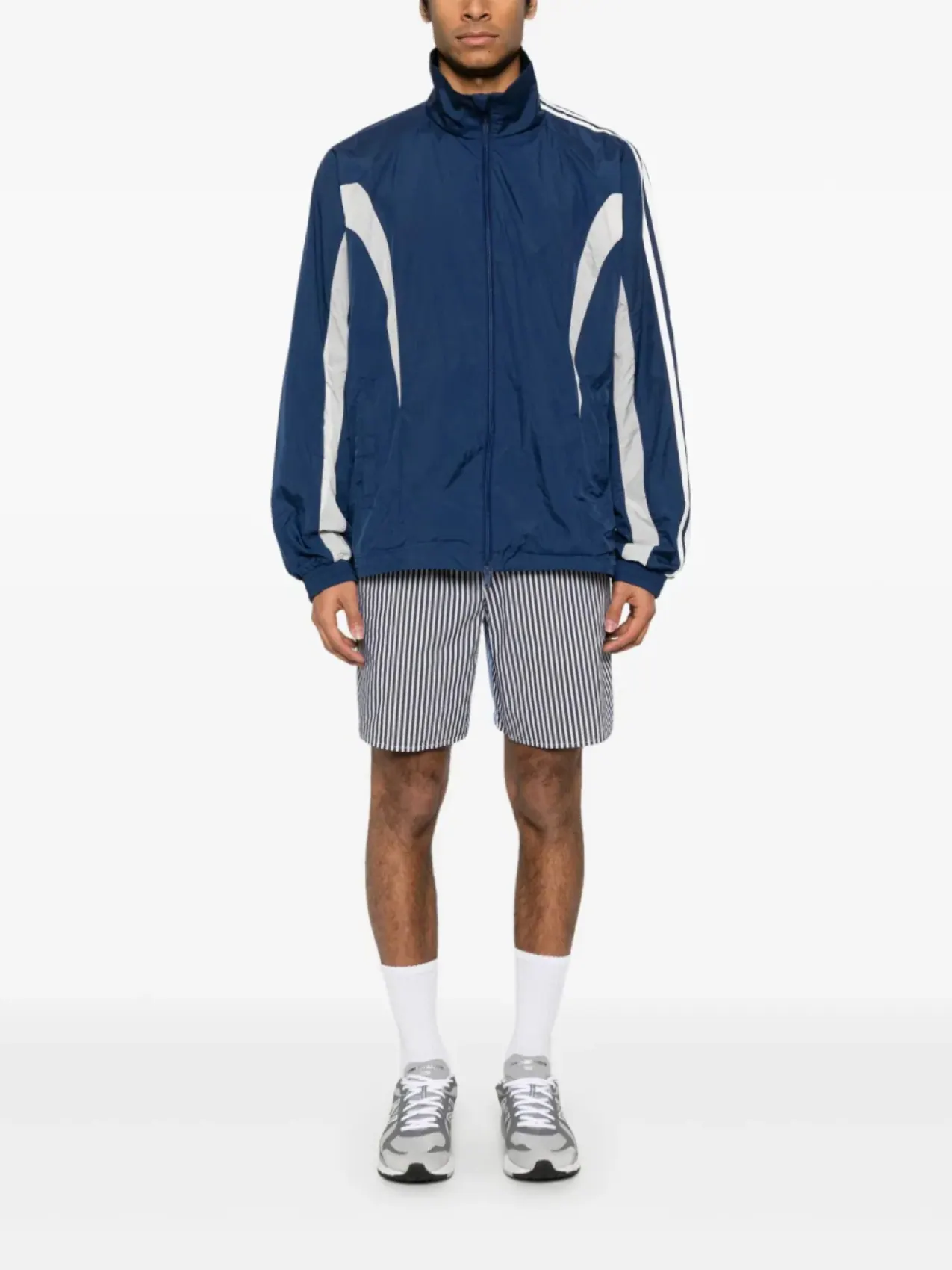 Куртка Adidas Y-3 3-Stripes Nylon Shell — изображение 2 из 5, синий
