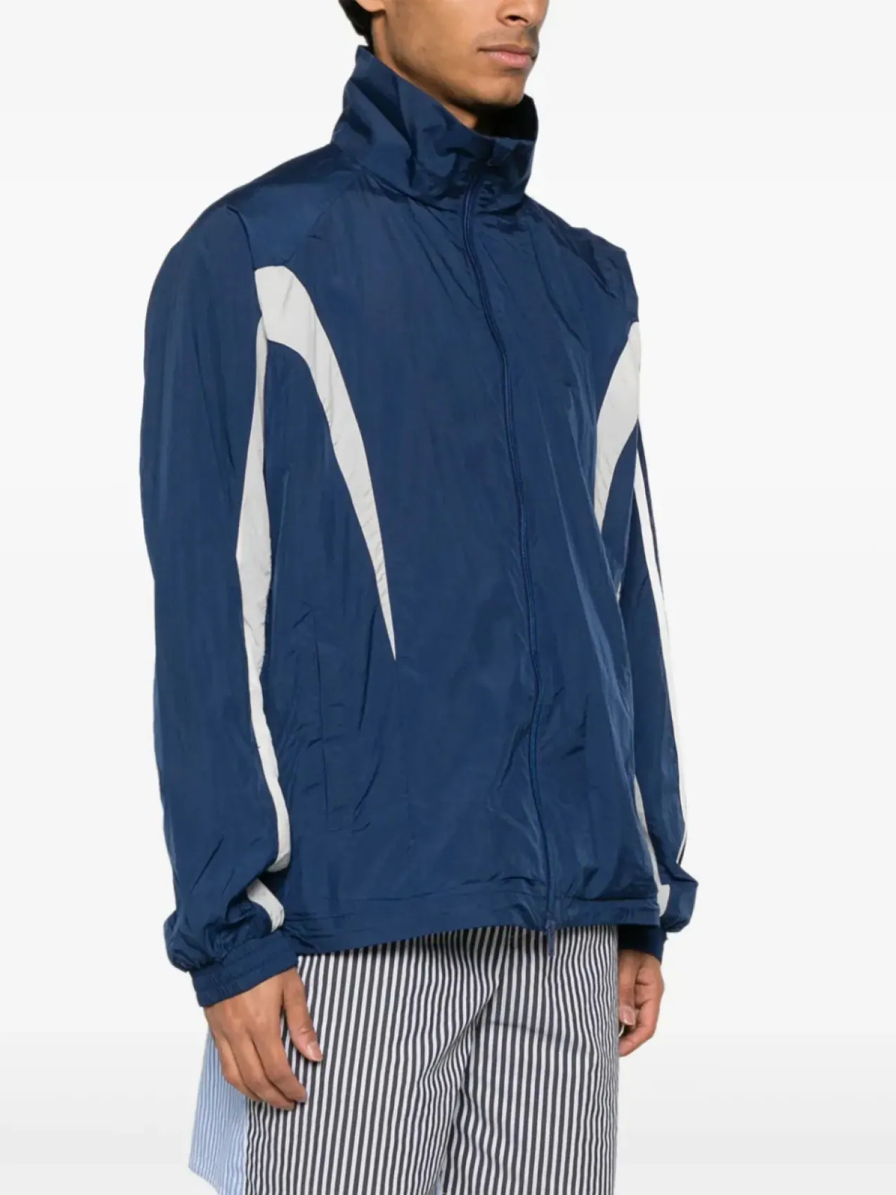 Куртка Adidas Y-3 3-Stripes Nylon Shell — изображение 3 из 5, синий
