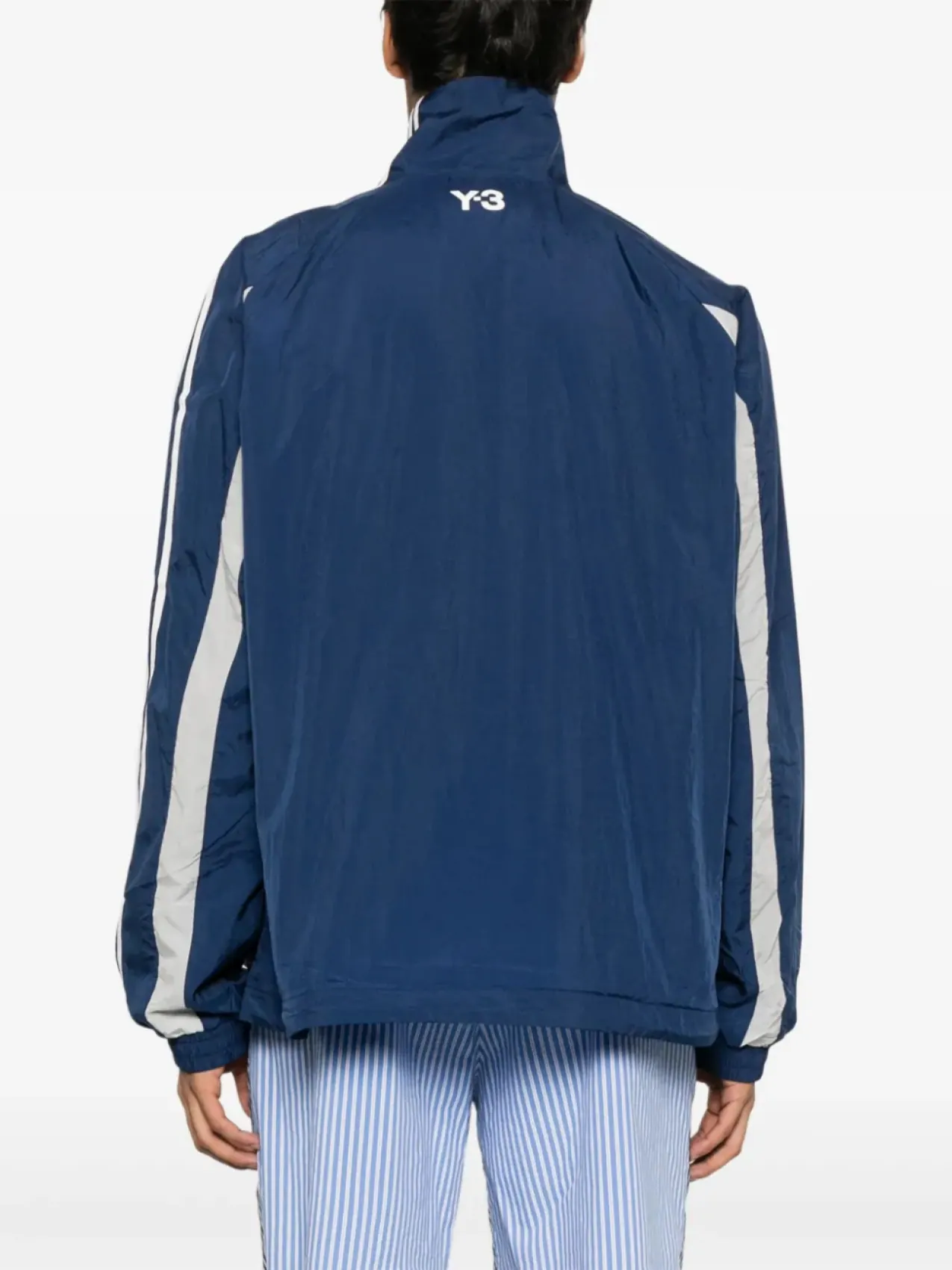 Куртка Adidas Y-3 3-Stripes Nylon Shell — изображение 4 из 5, синий