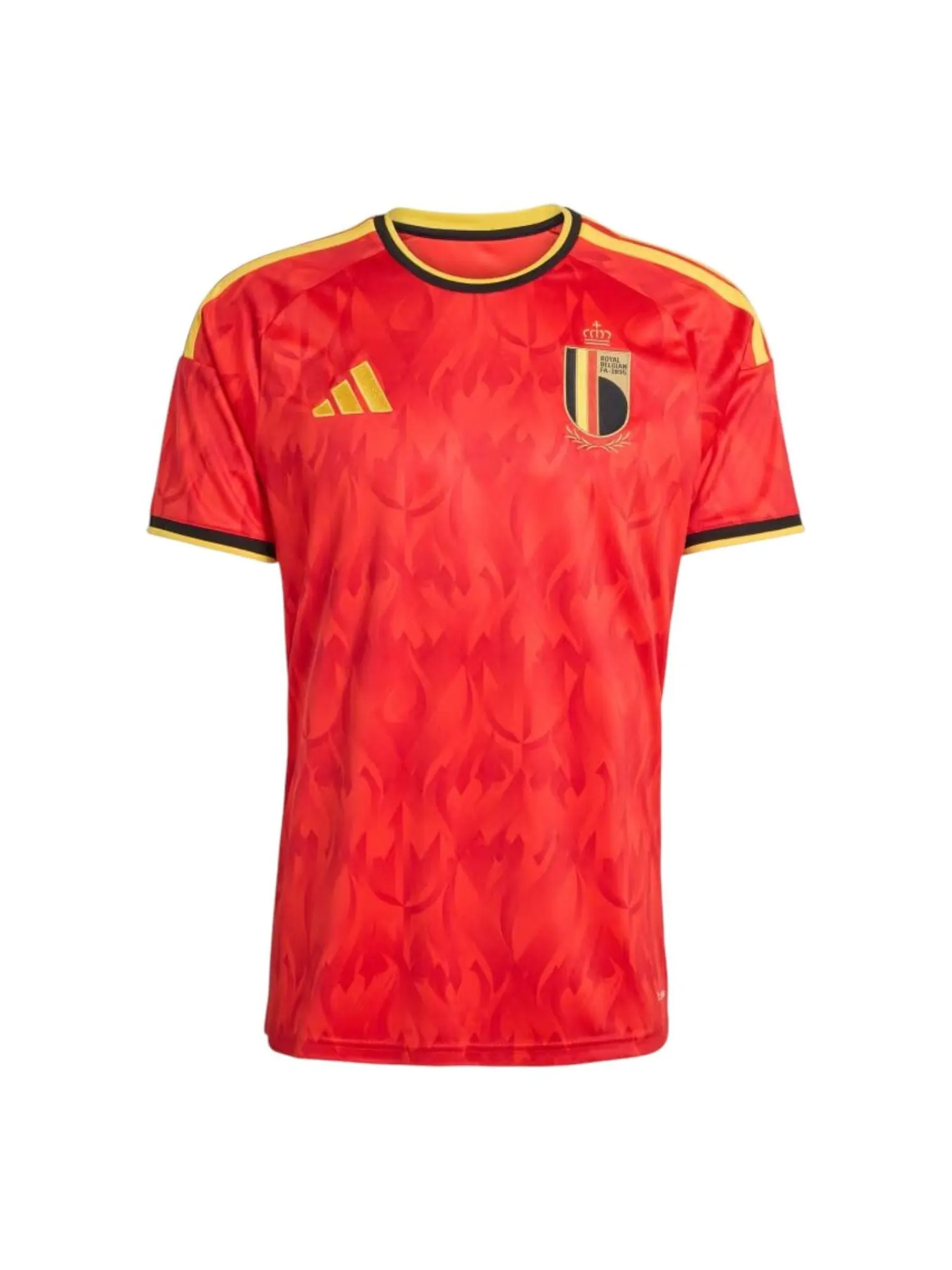 Домашняя футболка Adidas Belgium 26, цвет «Красный насыщенный золотой», модель — изображение 1 из 2