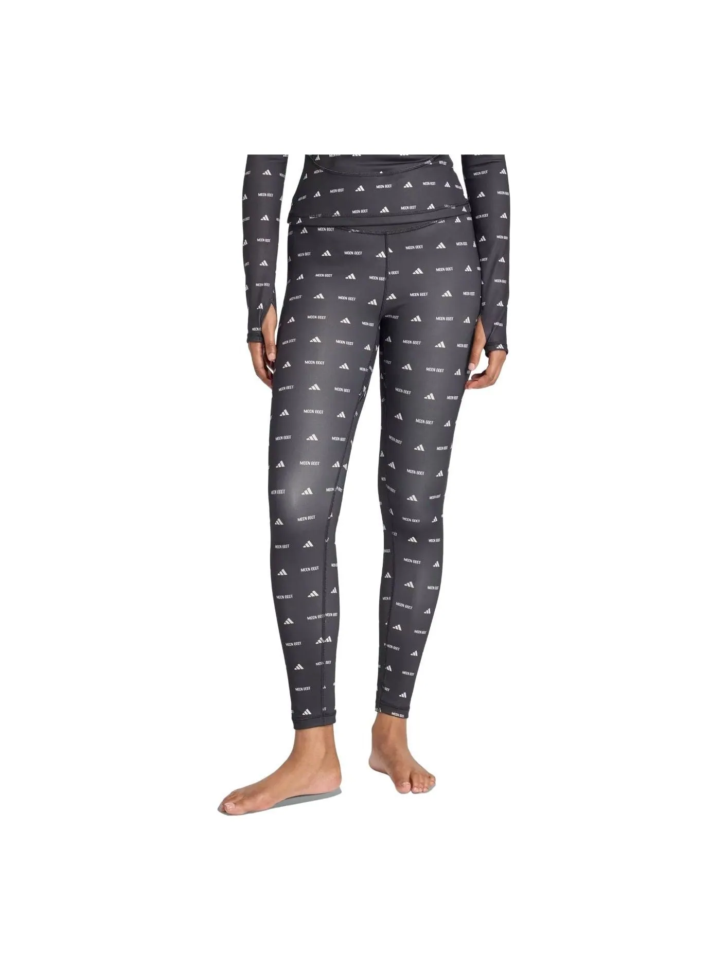 (WMNS) Леггинсы Adidas x Moon Boot Slim Leggings 'Black' — изображение 2 из 3, черный