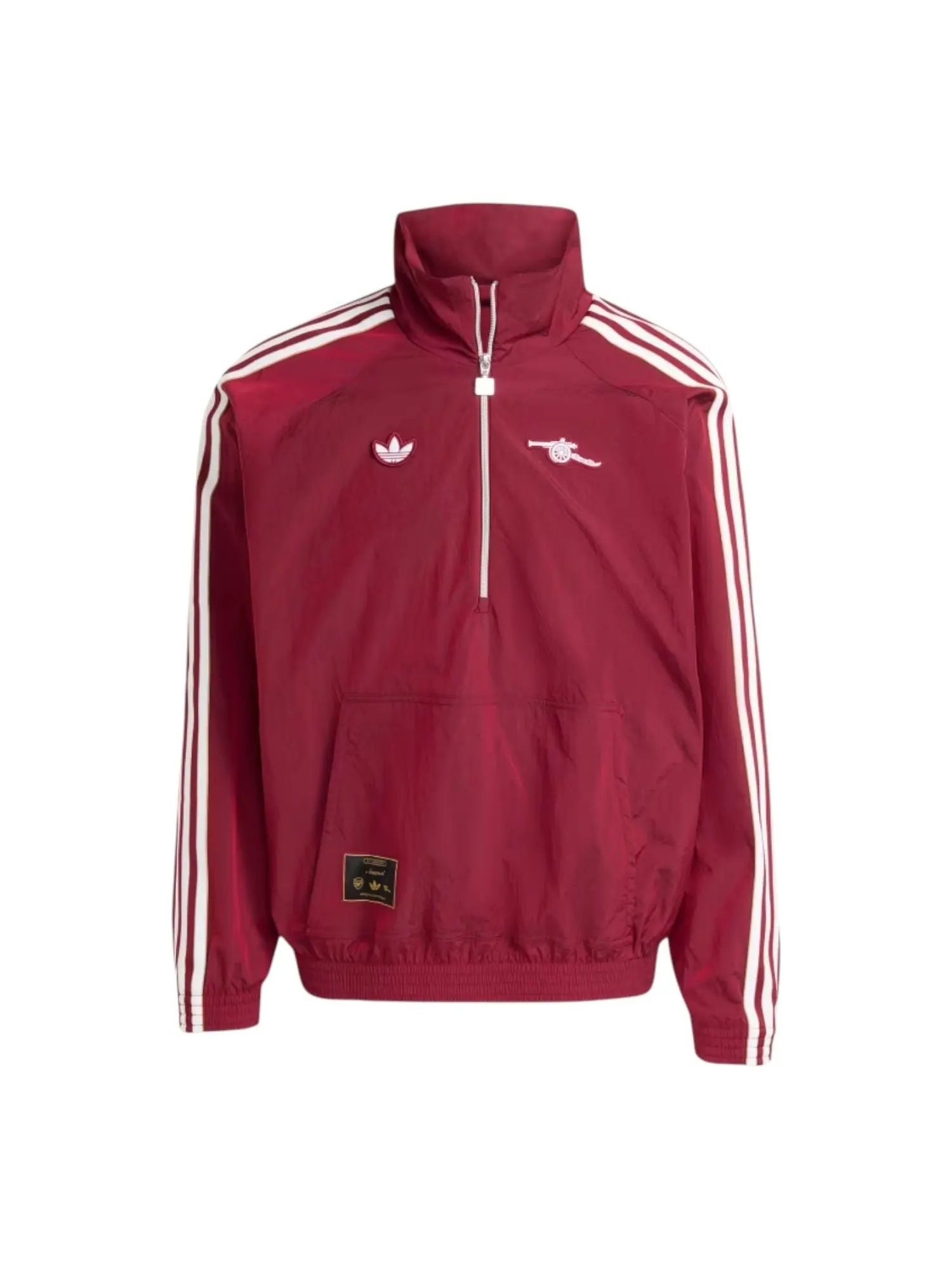 Куртка Adidas Arsenal Terrace Icon Half-Zip Jacket 'Team Coll Burgundy' — изображение 1 из 5, бордовый