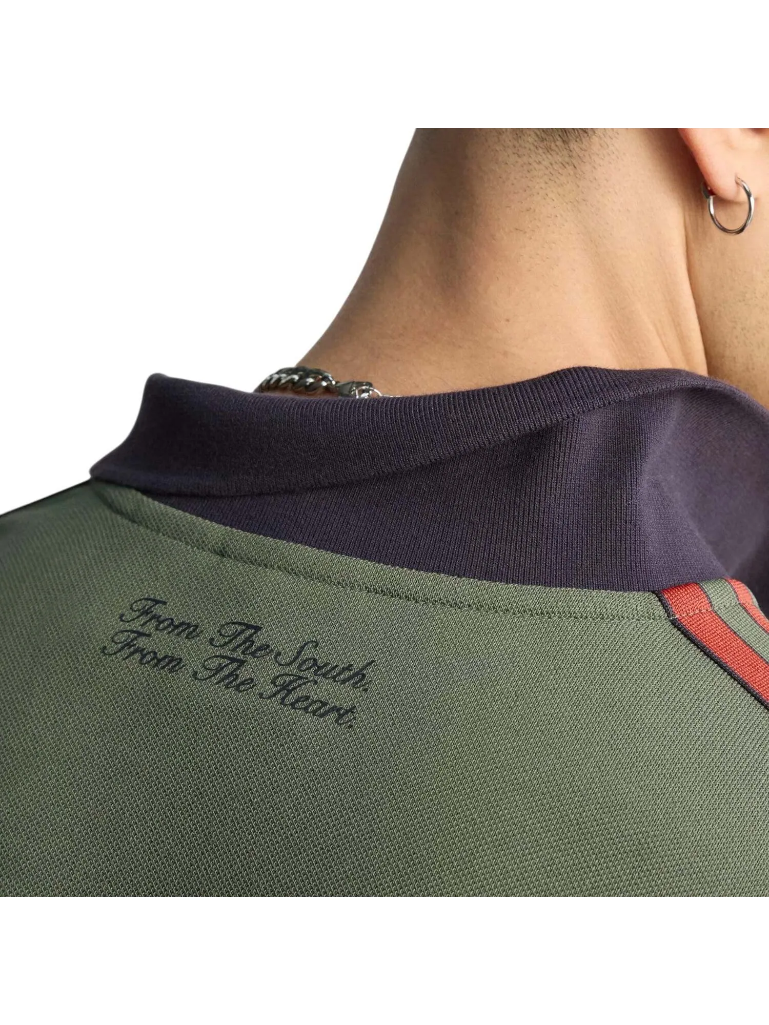 Поло adidas FC Bayern Terrace Icon Long Sleeve Polo Shirt 'Base Green' — изображение 5 из 6, зеленый