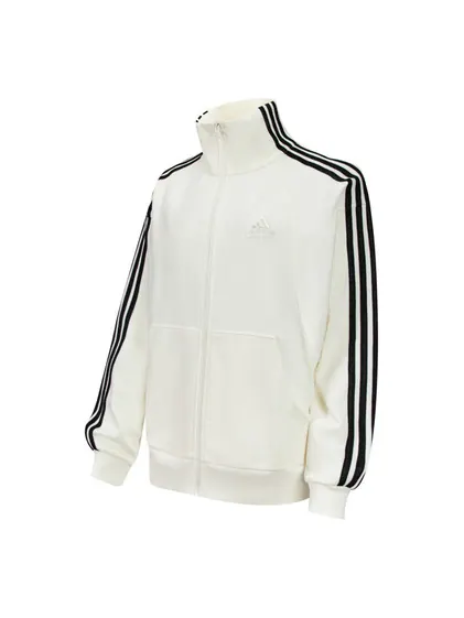 (WMNS) Вязаная куртка Adidas 3-Stripes FW24 'Бело-черная' — изображение 1 из 2, белый/черный
