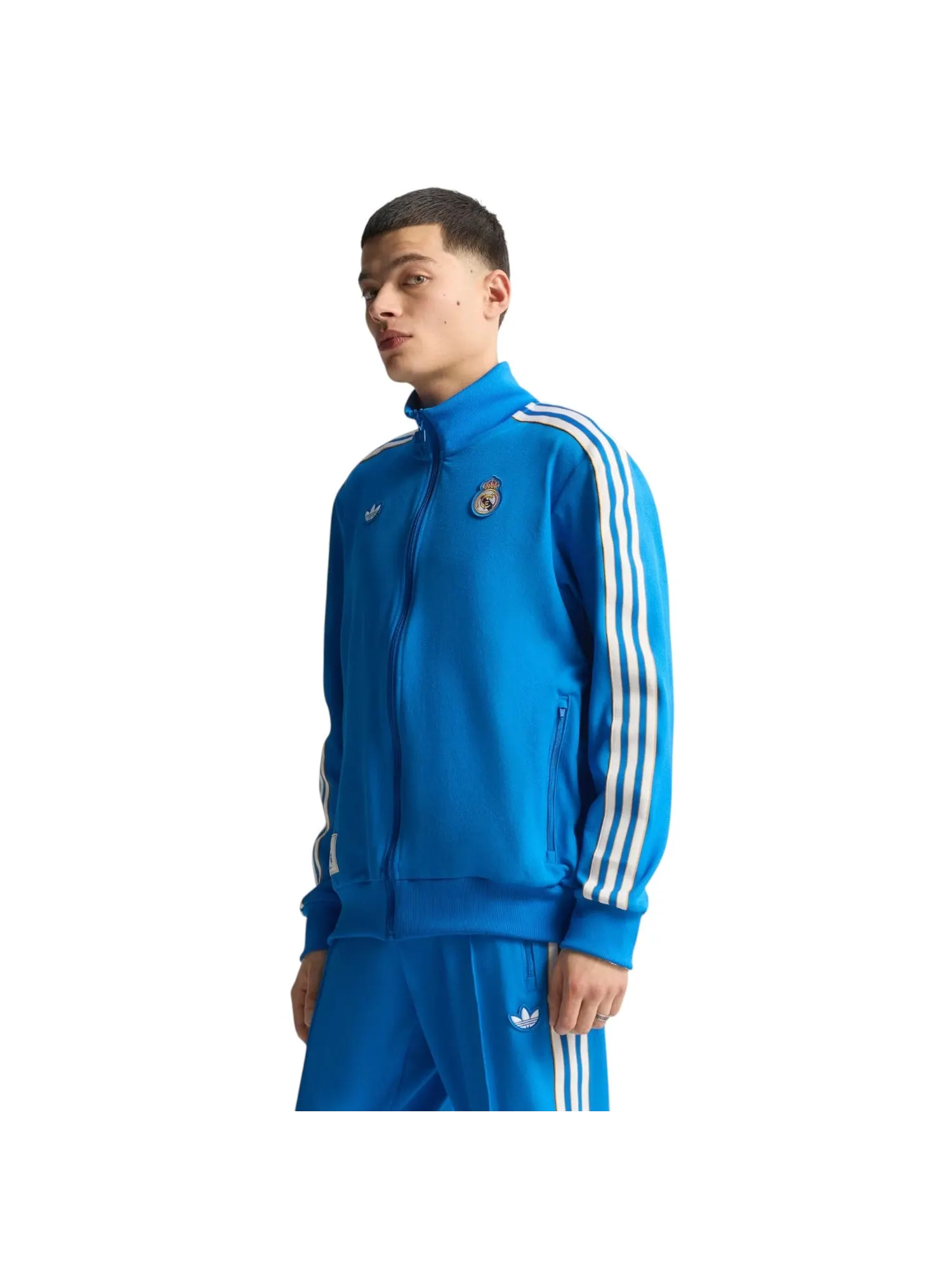 Спортивная футболка Adidas Real Madrid Terrace Icons 'Blue Bird White' — изображение 2 из 5, синий/белый