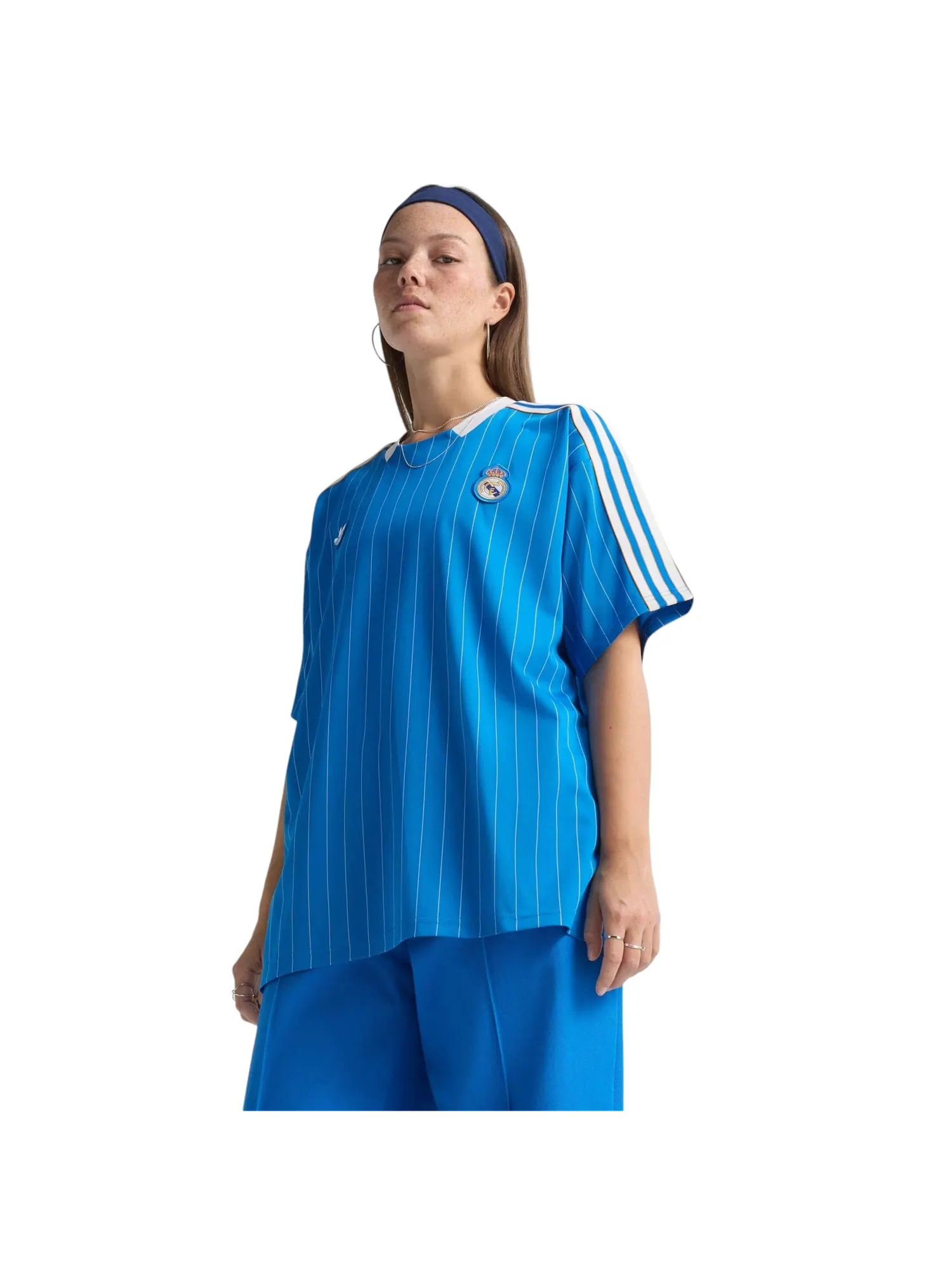 Джерси adidas Real Madrid Terrace Icon Jersey 'Blue Bird' — изображение 2 из 5, синий