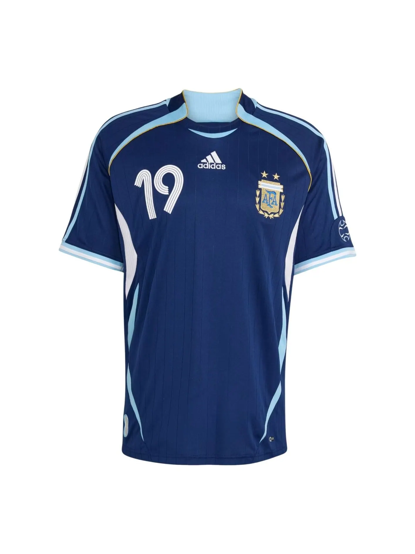 Выездная футболка сборной Аргентины Adidas 2006 года Месси — изображение 1 из 4, синий