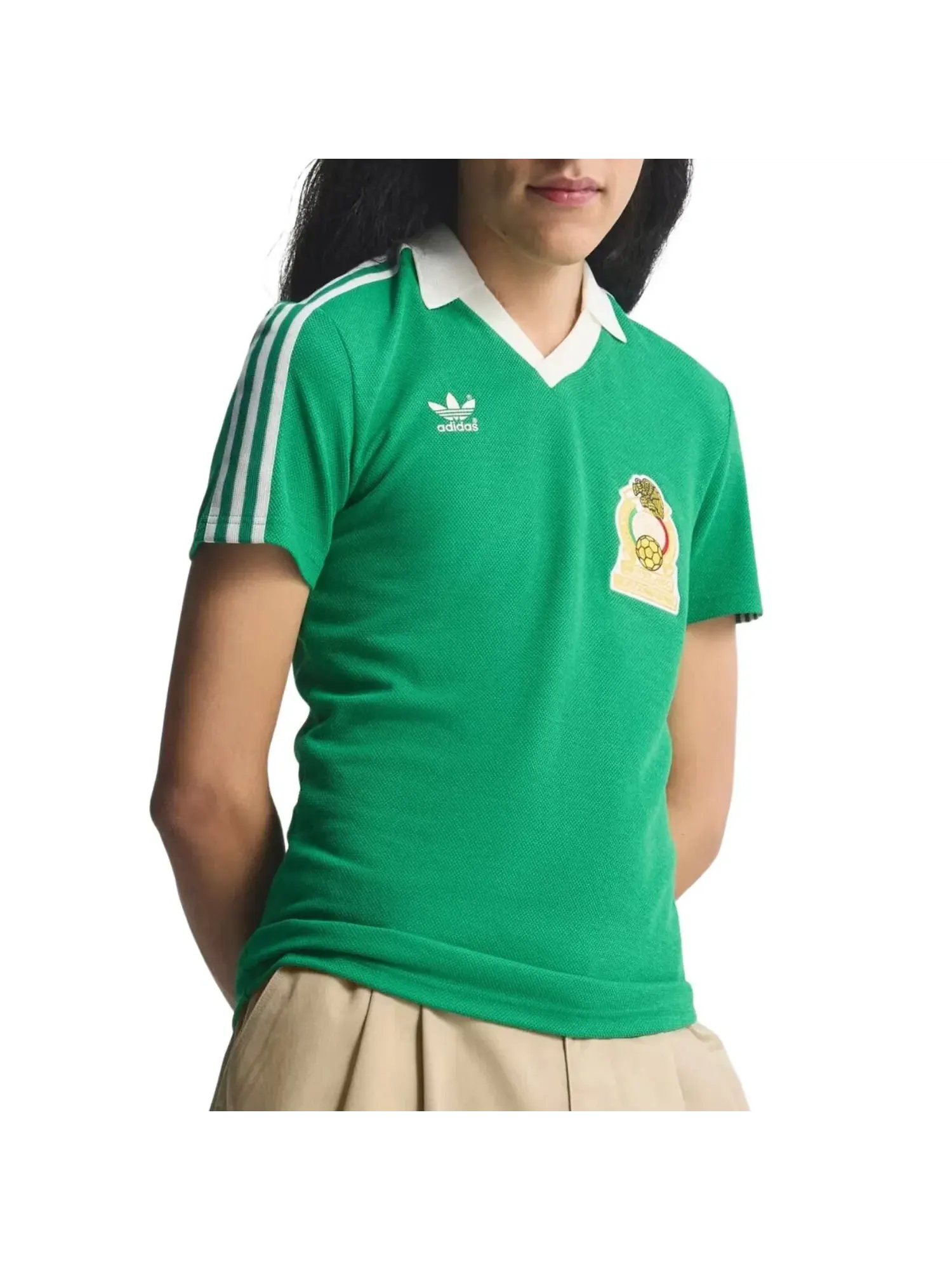 Домашняя футболка сборной Мексики Adidas 1986 года — изображение 2 из 3, зеленый